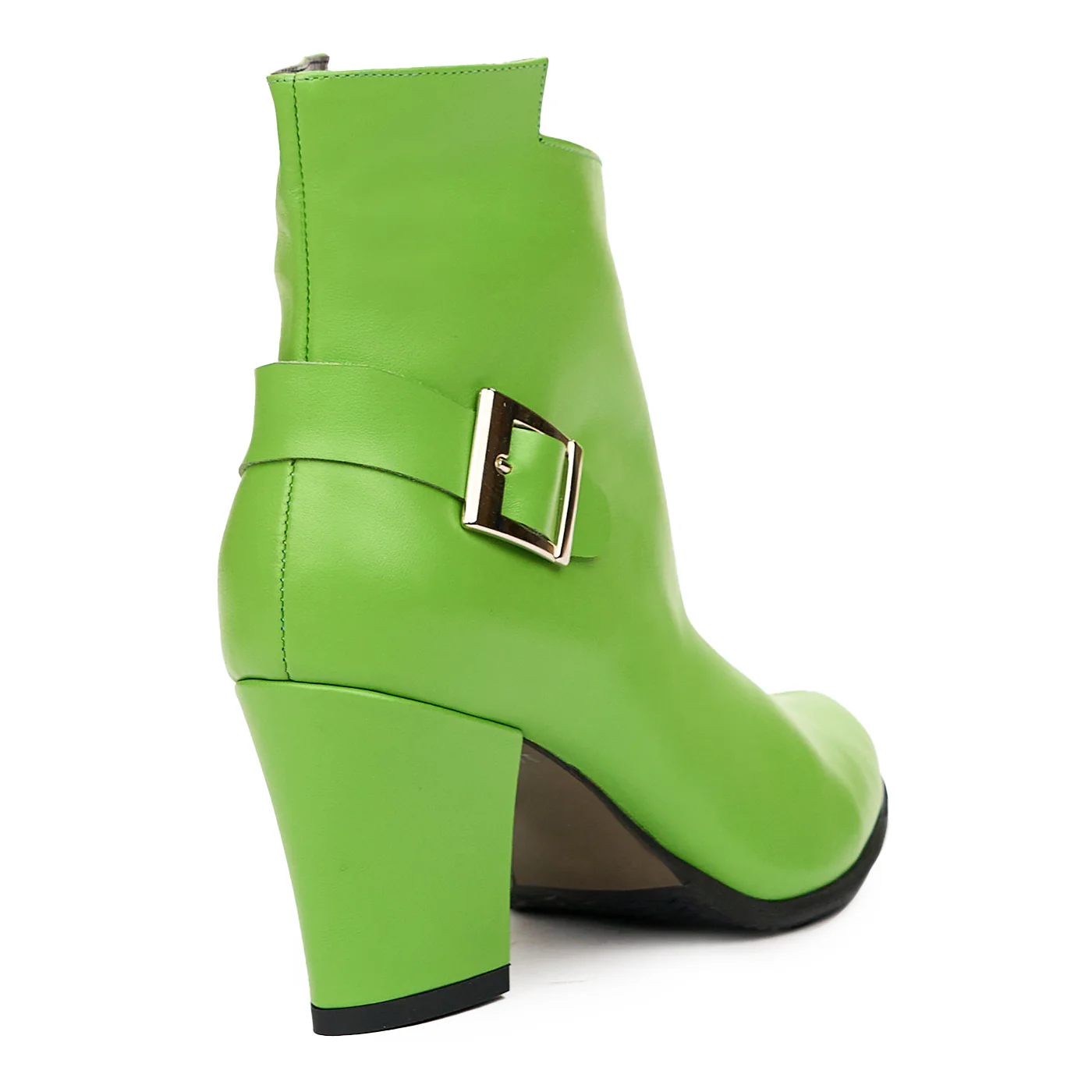Botine din piele naturala verde 6577 - Image 2