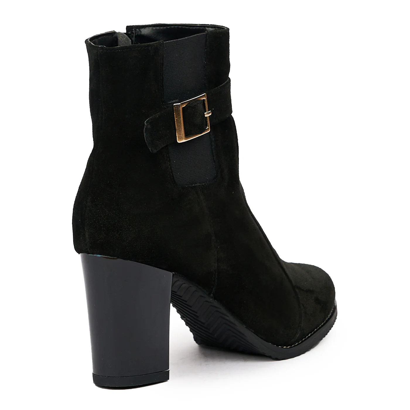 Botine elegante negre din piele naturala 6605 - Image 2