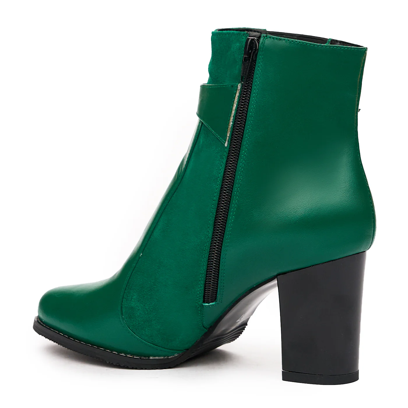 Botine elegante verzi din piele naturala 6617 - Image 3