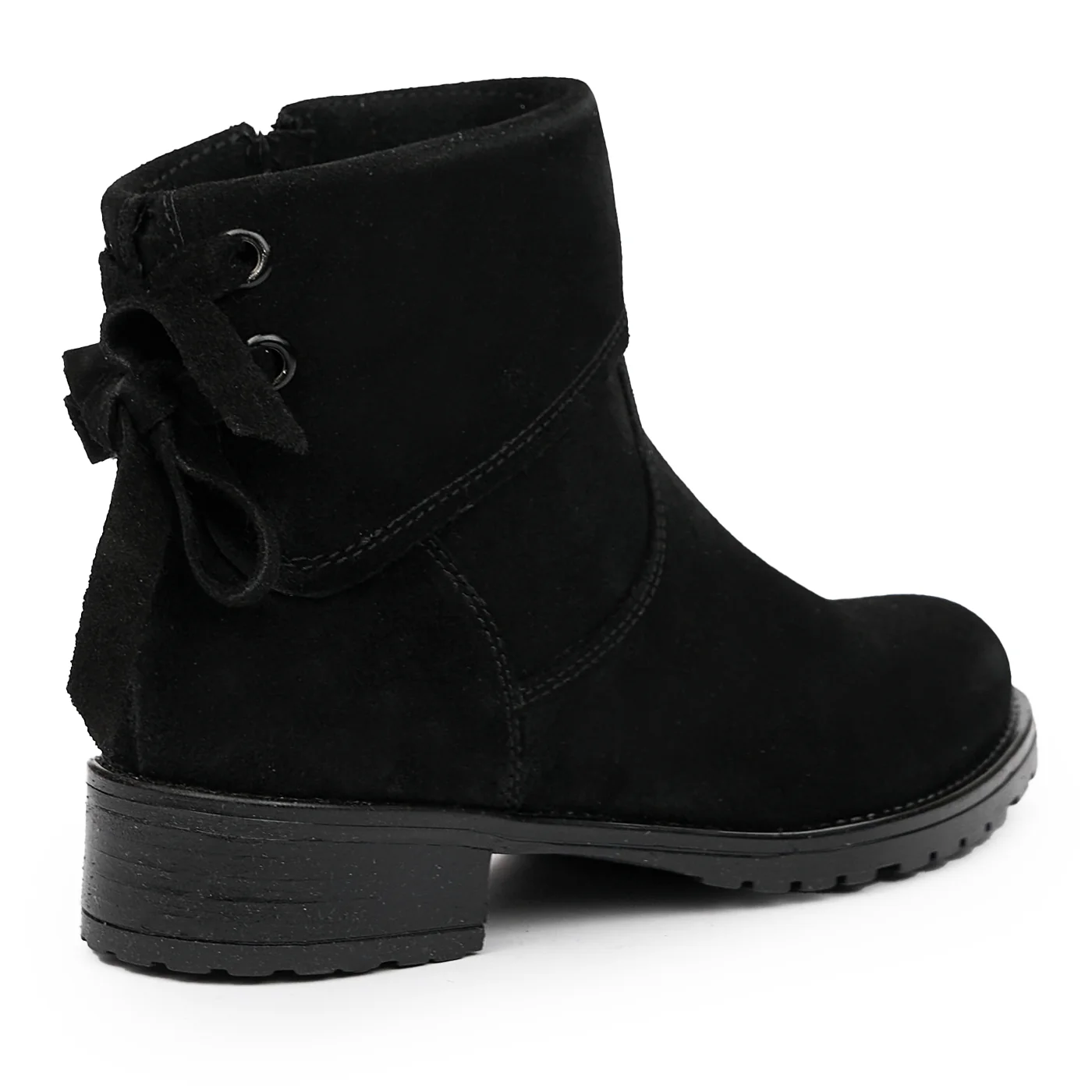 Botine fara Toc Piele Naturala Neagra 8196 - Image 2