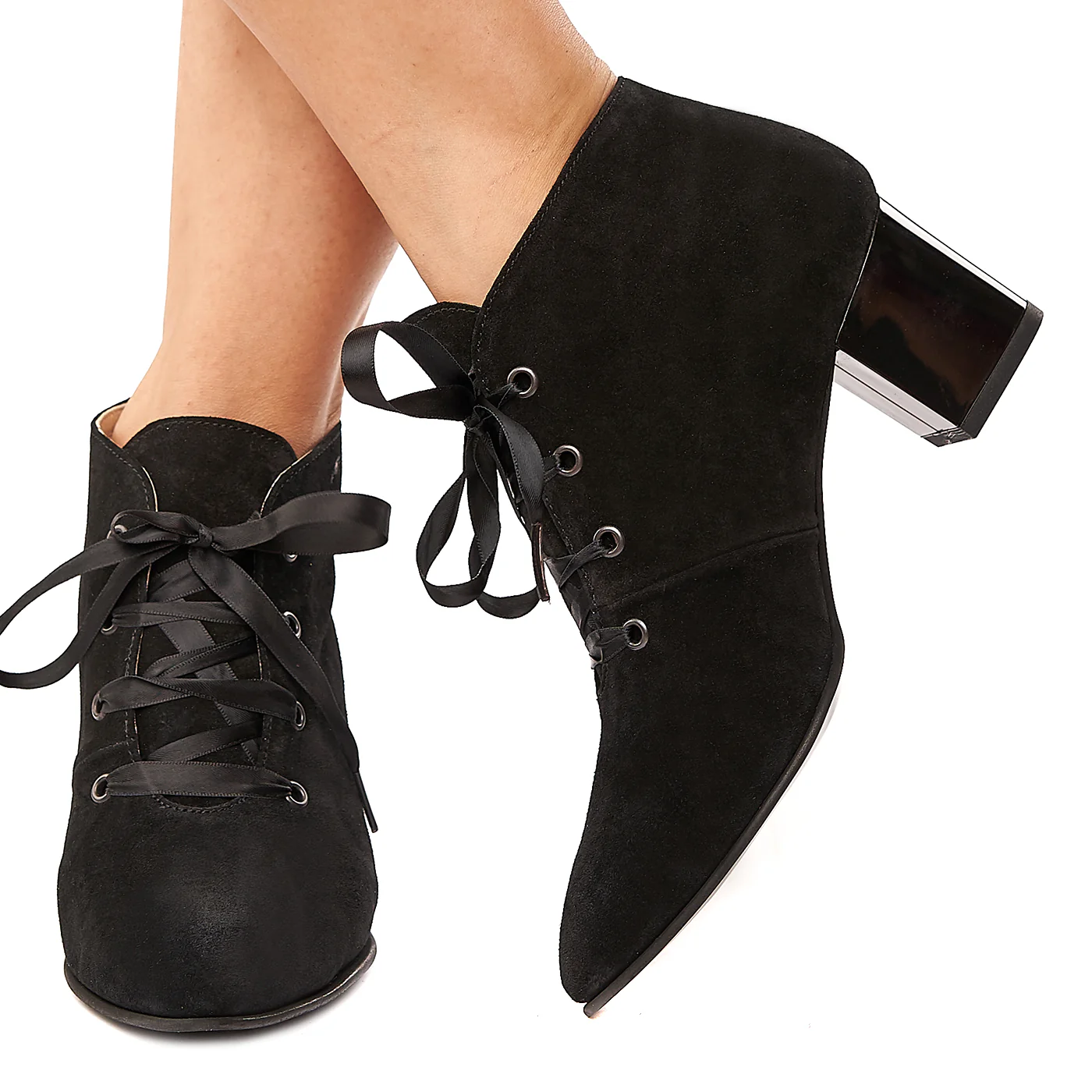 Botine negre din piele naturala 6106 - Image 3