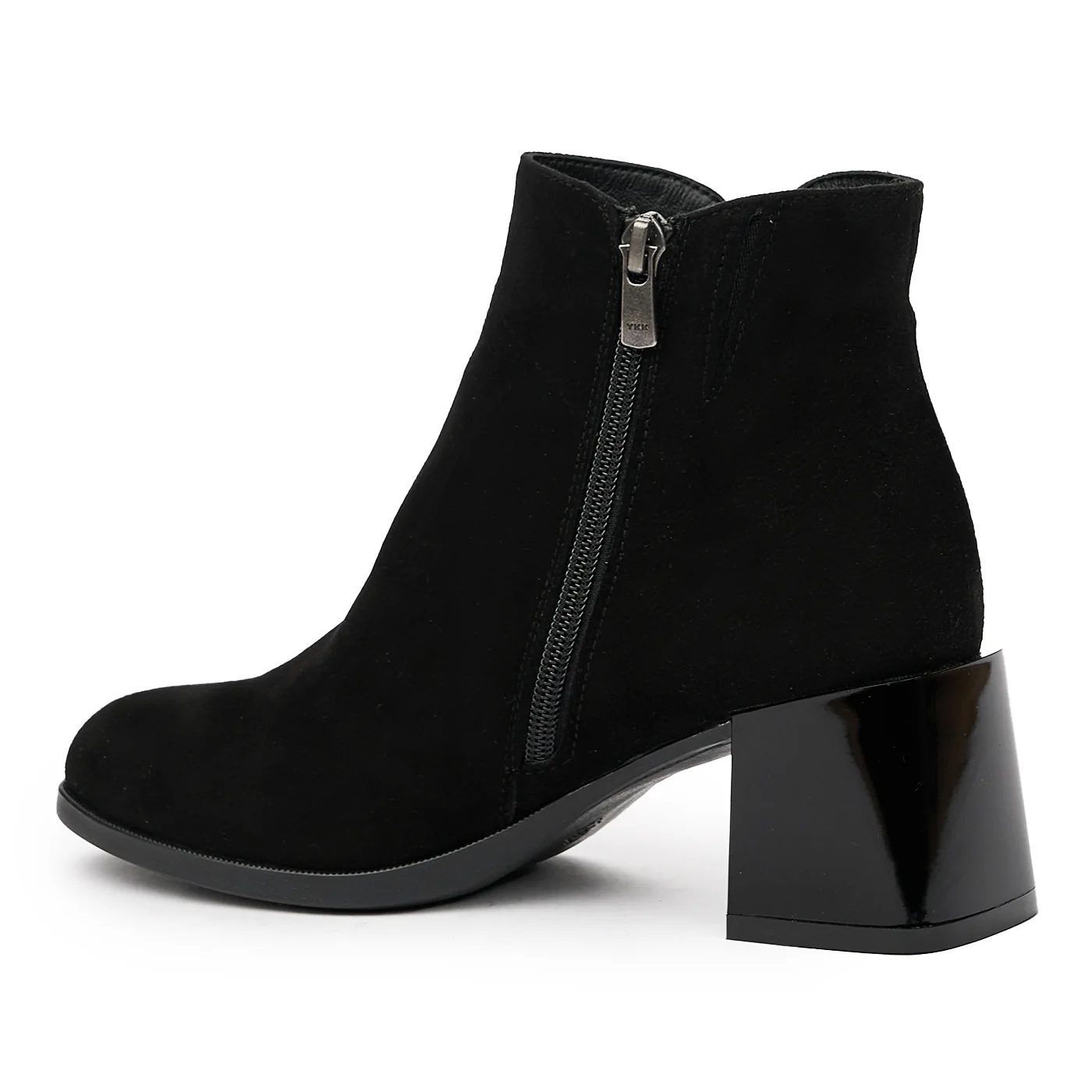 Botine negre din piele naturala 6525 - Image 3
