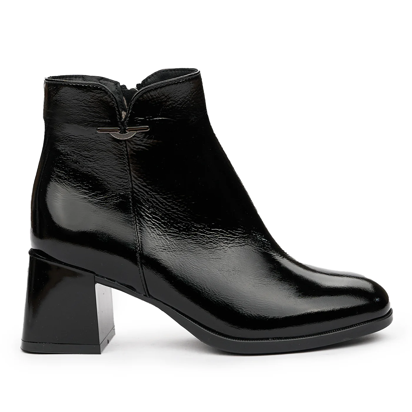 Botine negre din piele naturala 6526