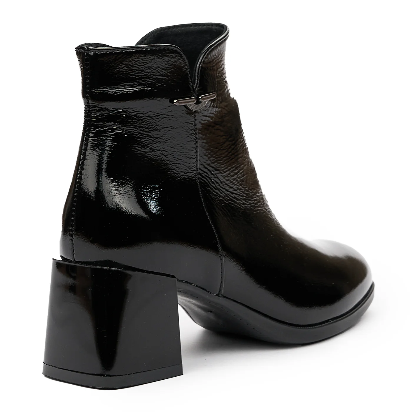 Botine negre din piele naturala 6526 - Image 2
