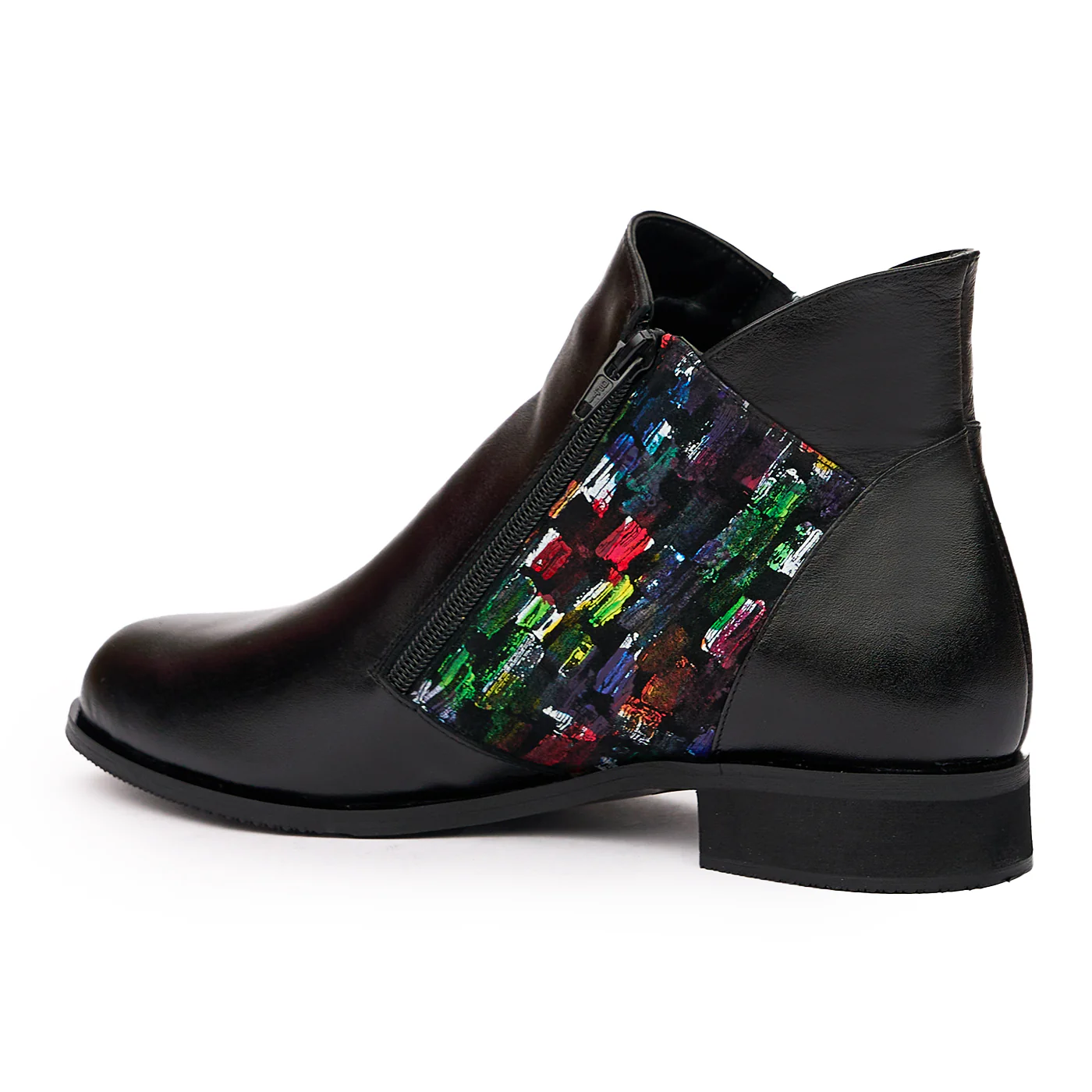 Botine Negre Piele Naturala 6532 - Image 3