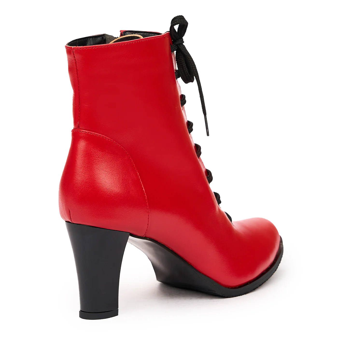Botine Piele Rosii Dama 6788 - Image 2