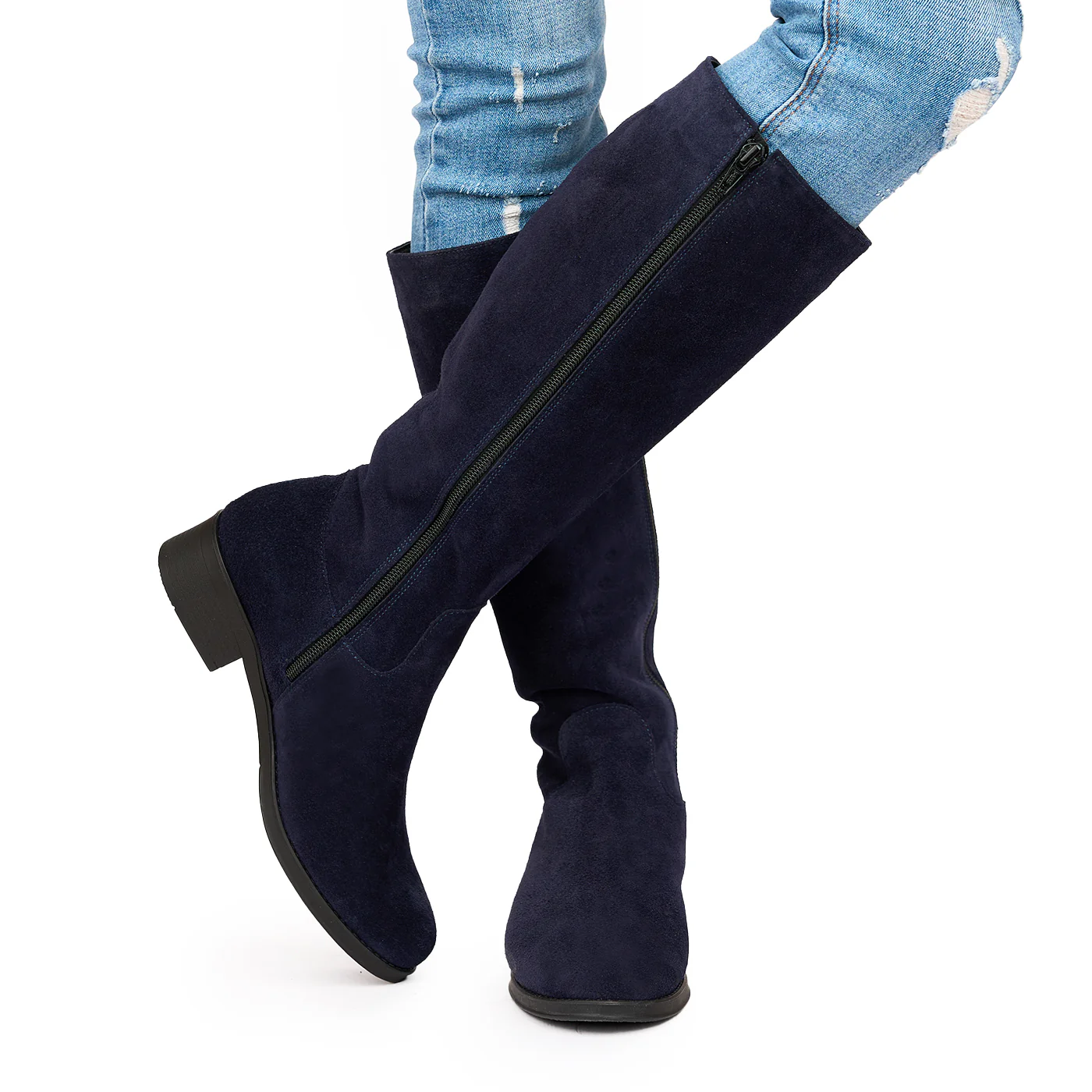 Cizme Bleumarin Piele Naturala 3798 - Image 3
