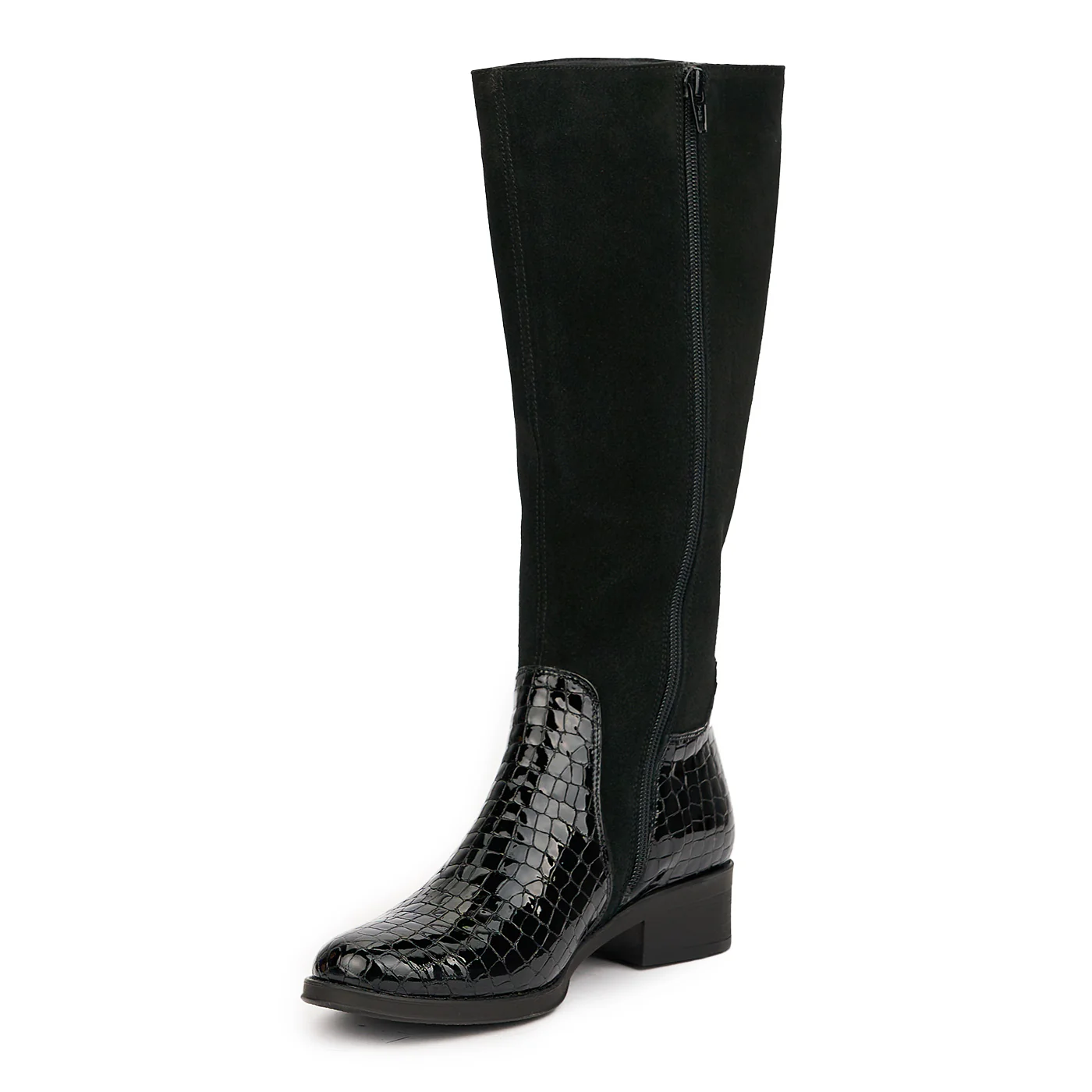 Cizme dama din piele naturala neagra 14554 - Image 3
