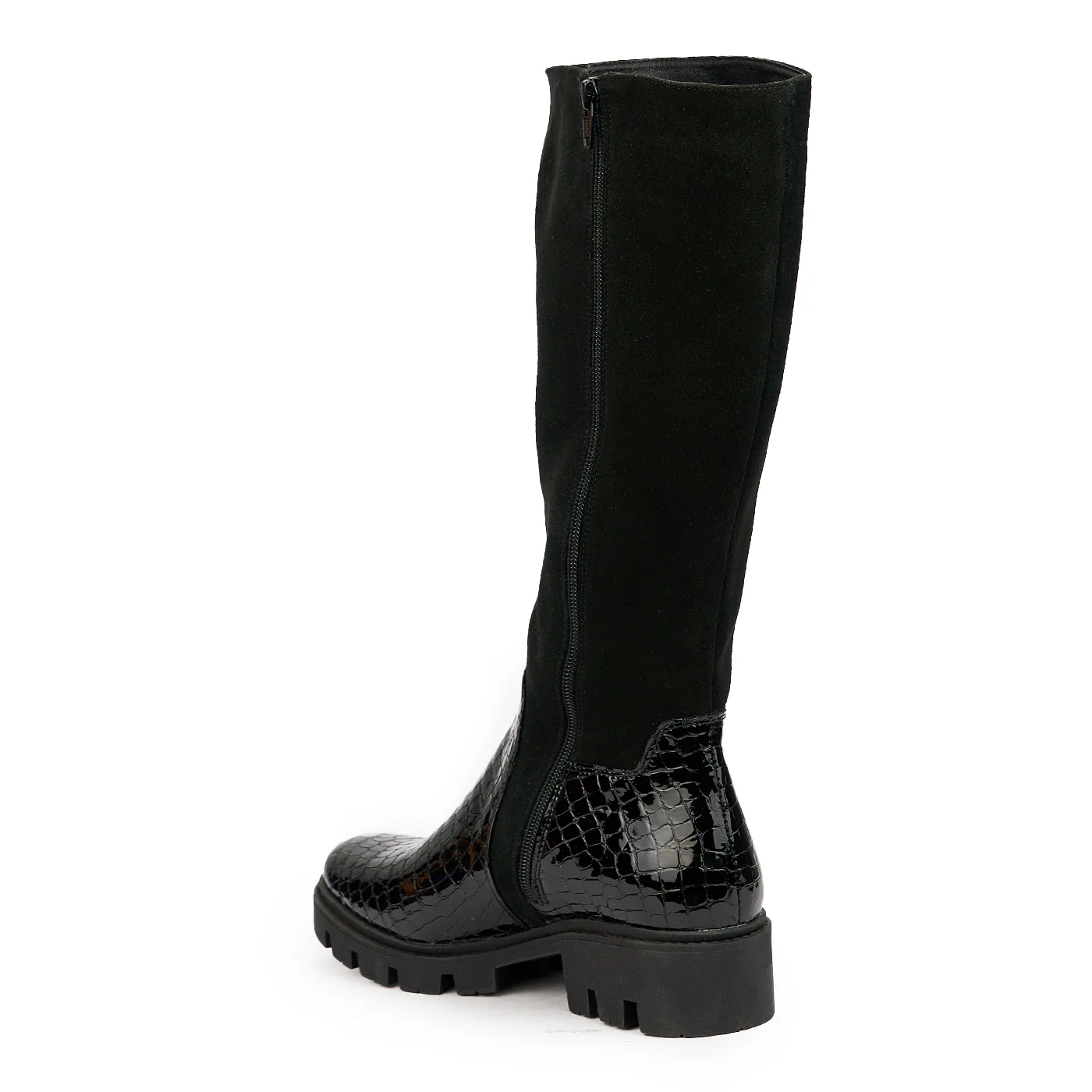 Cizme dama din piele naturala neagra 14555 - Image 2