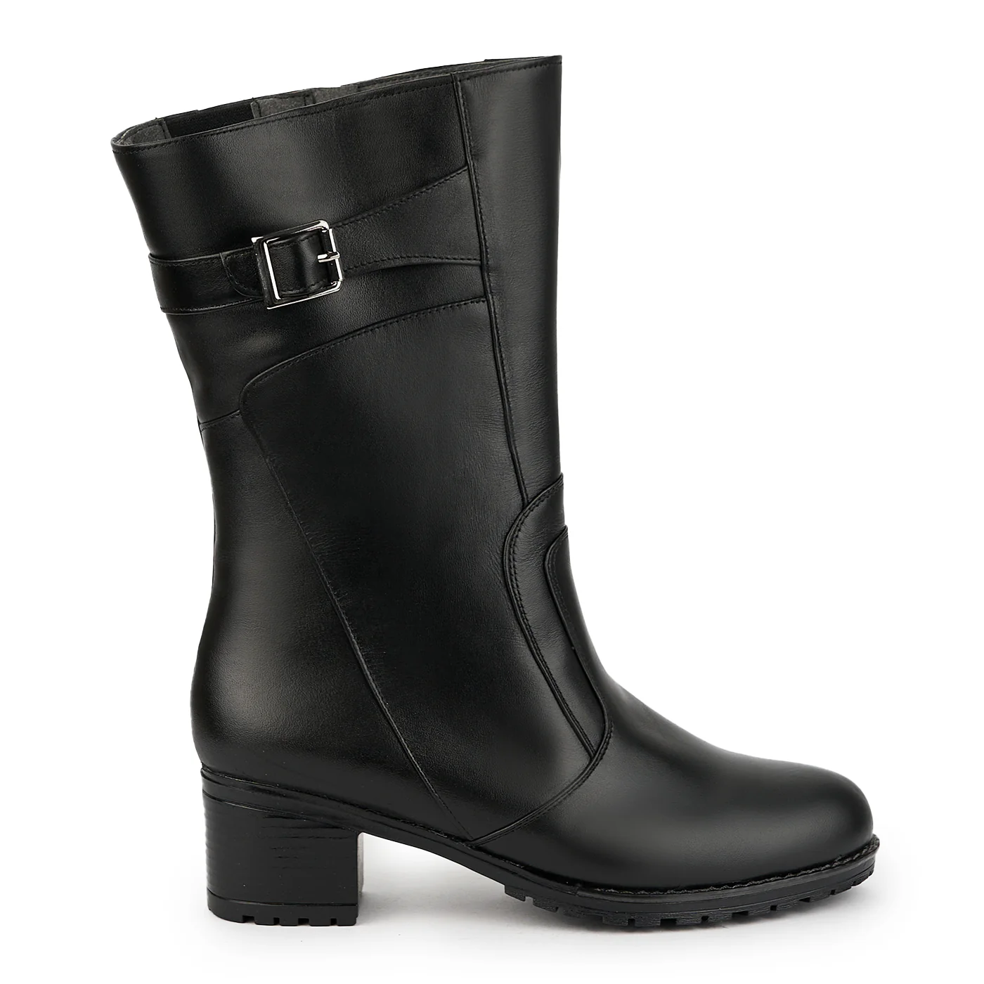 Cizme dama din piele naturala neagra 14909