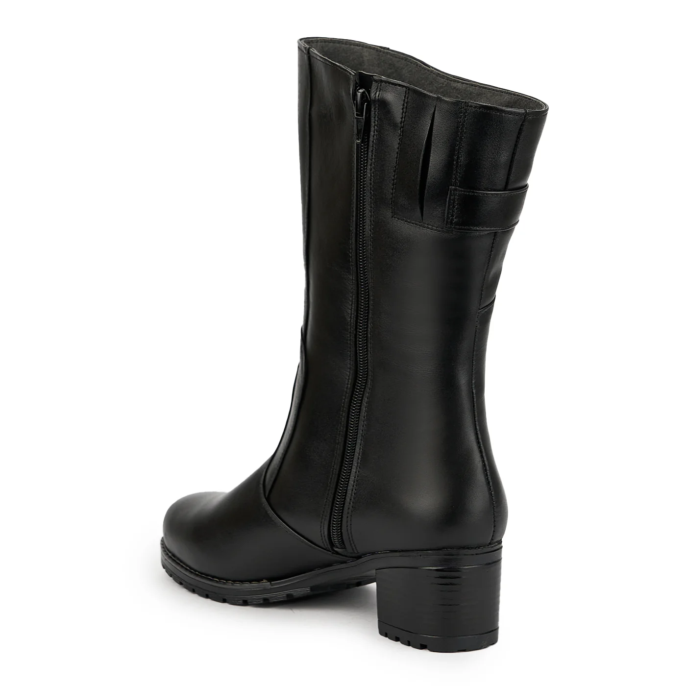 Cizme dama din piele naturala neagra 14909 - Image 2