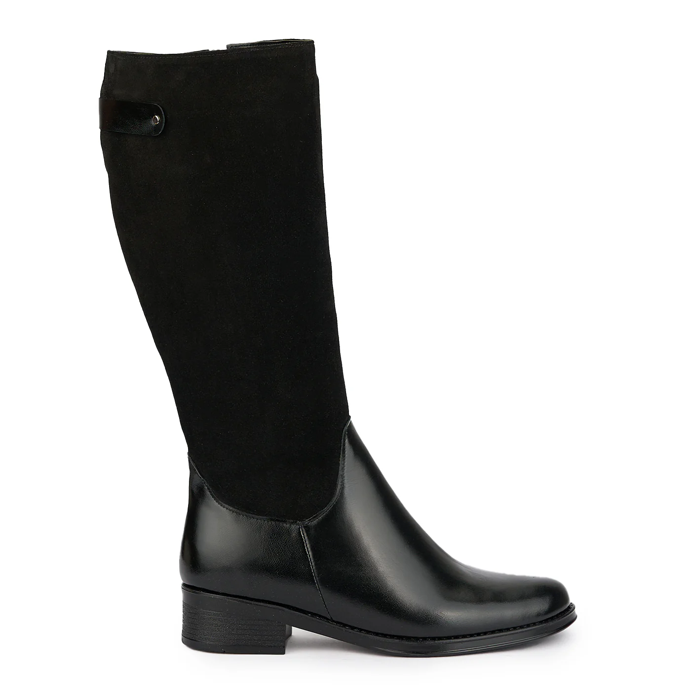 Cizme dama din piele naturala neagra 15243