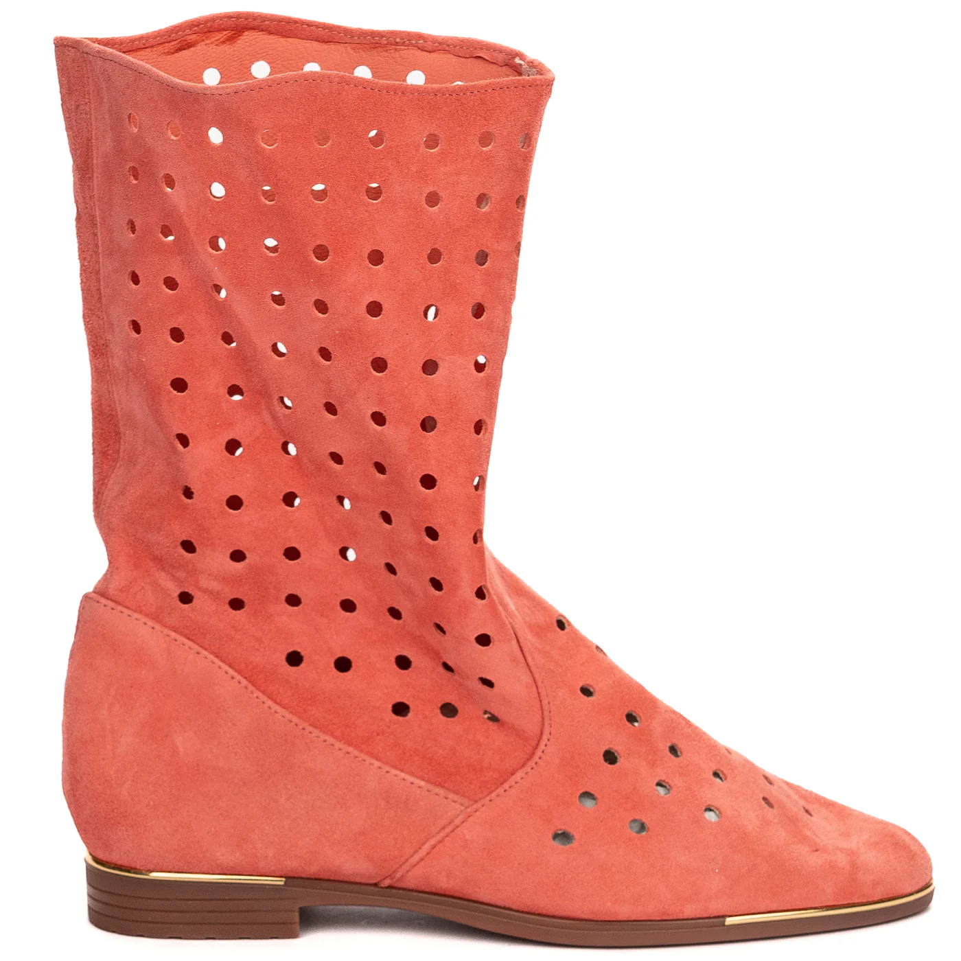 Cizme dama din piele naturala roz 13548