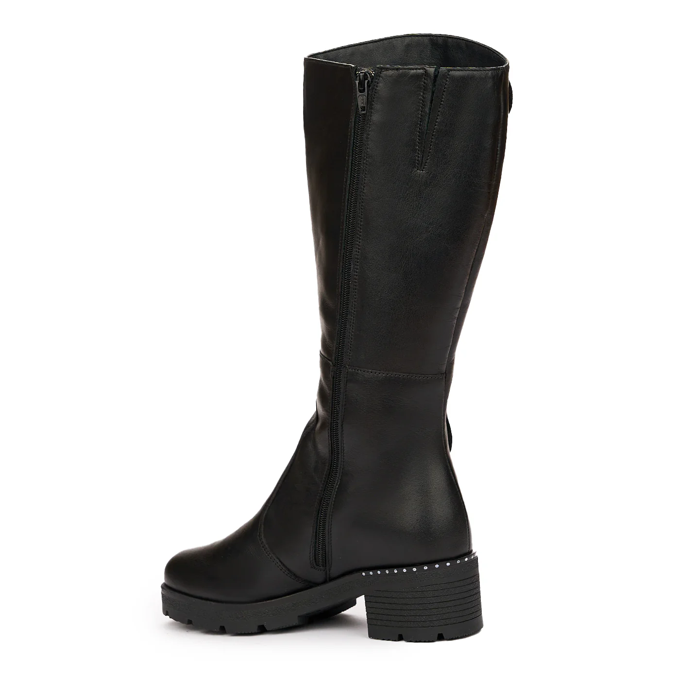 Cizme dama lungi din piele naturala neagra 3917 - Image 5