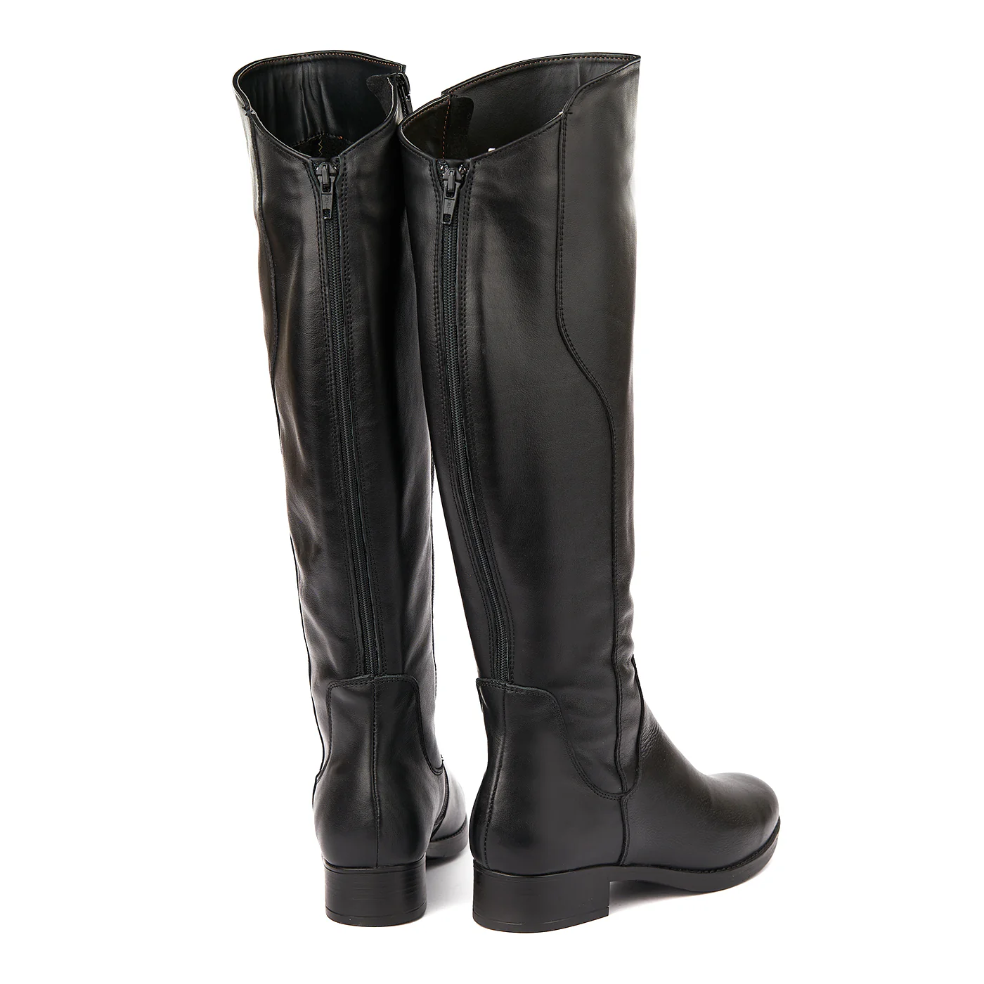 Cizme dama lungi din piele naturala neagra 6230 - Image 2