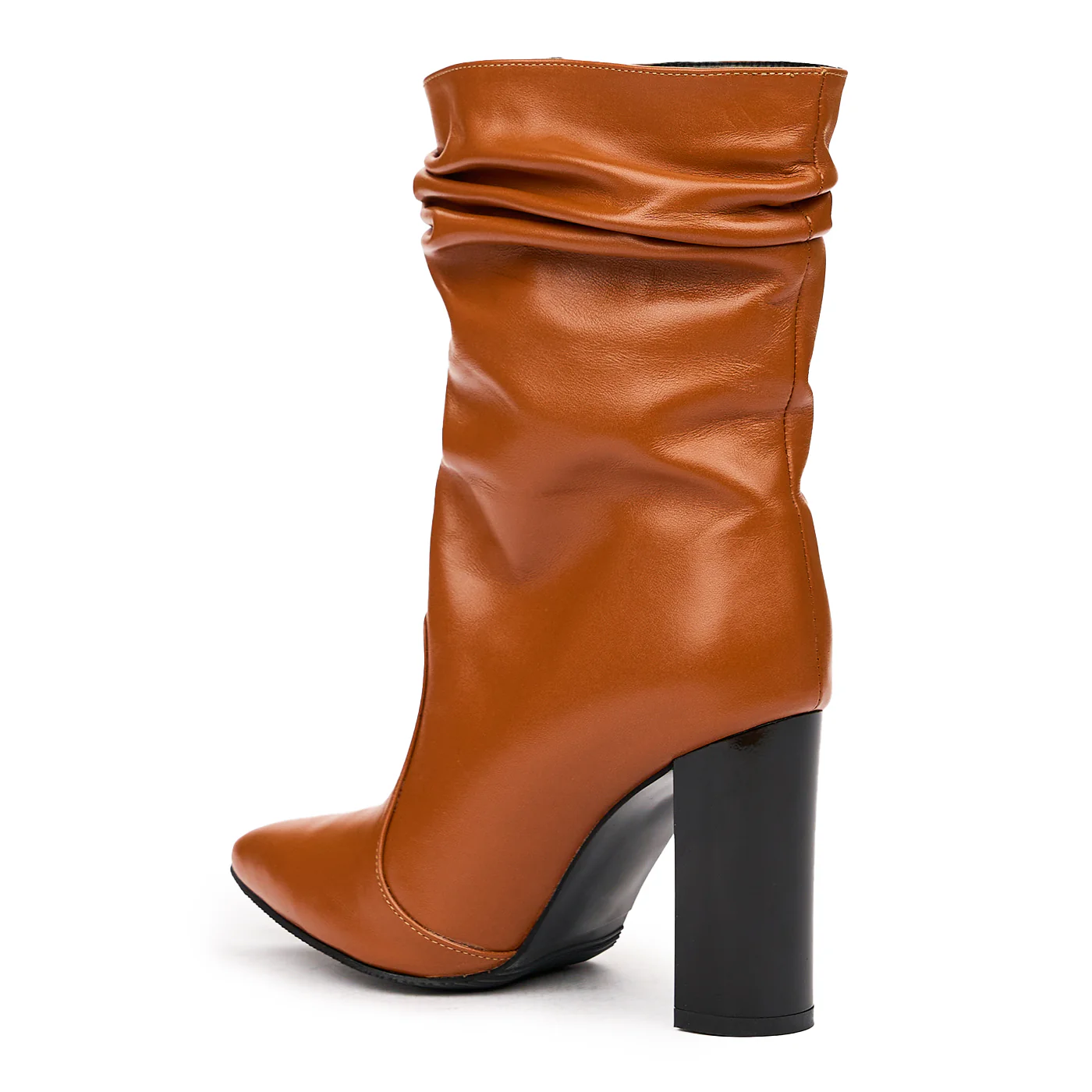 Cizme Dama Maro cu Toc 8 Cm din Piele Naturala Maro 6801 - Image 3