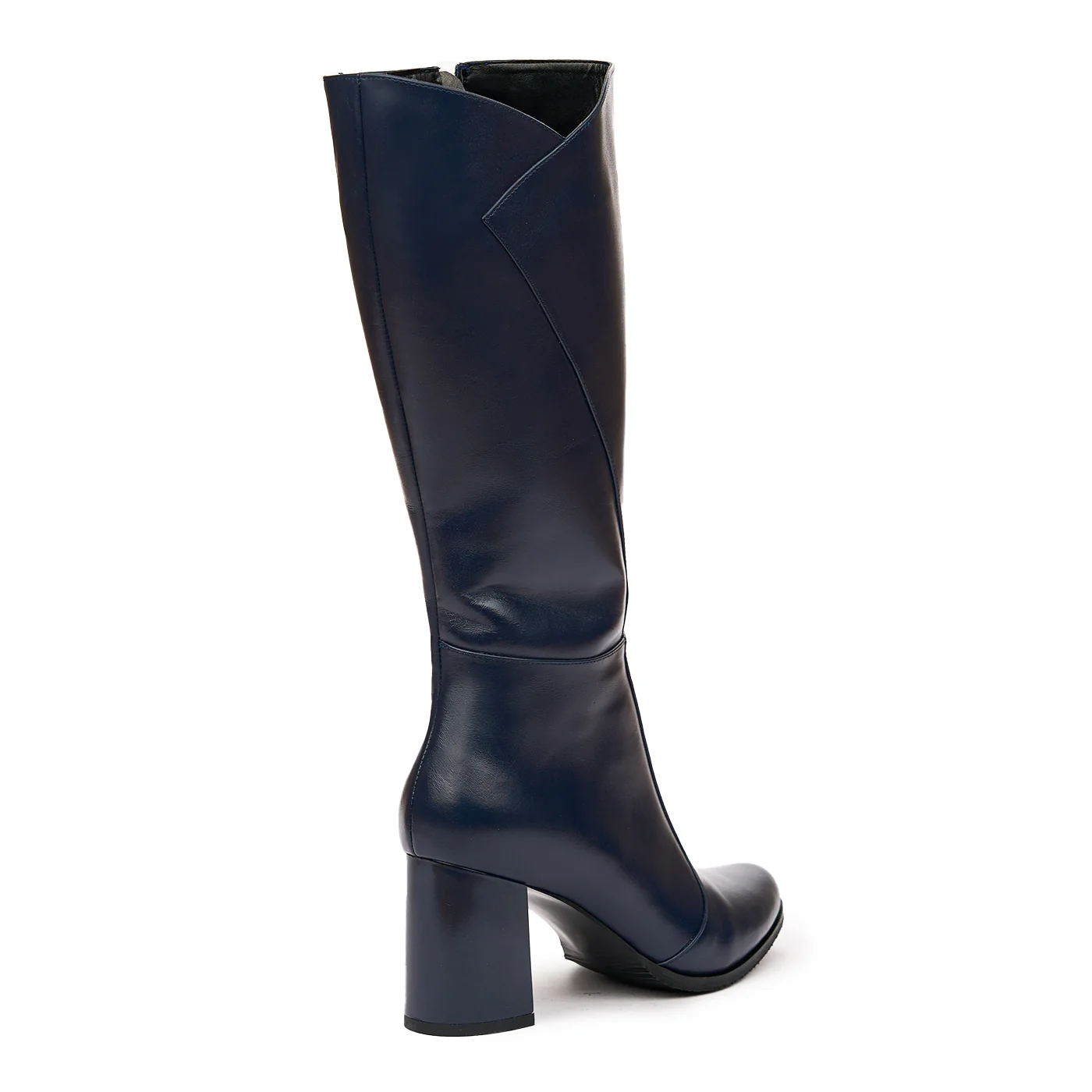 Cizme Dama Piele Bleumarin Toc 8 Cm 6636 - Image 2