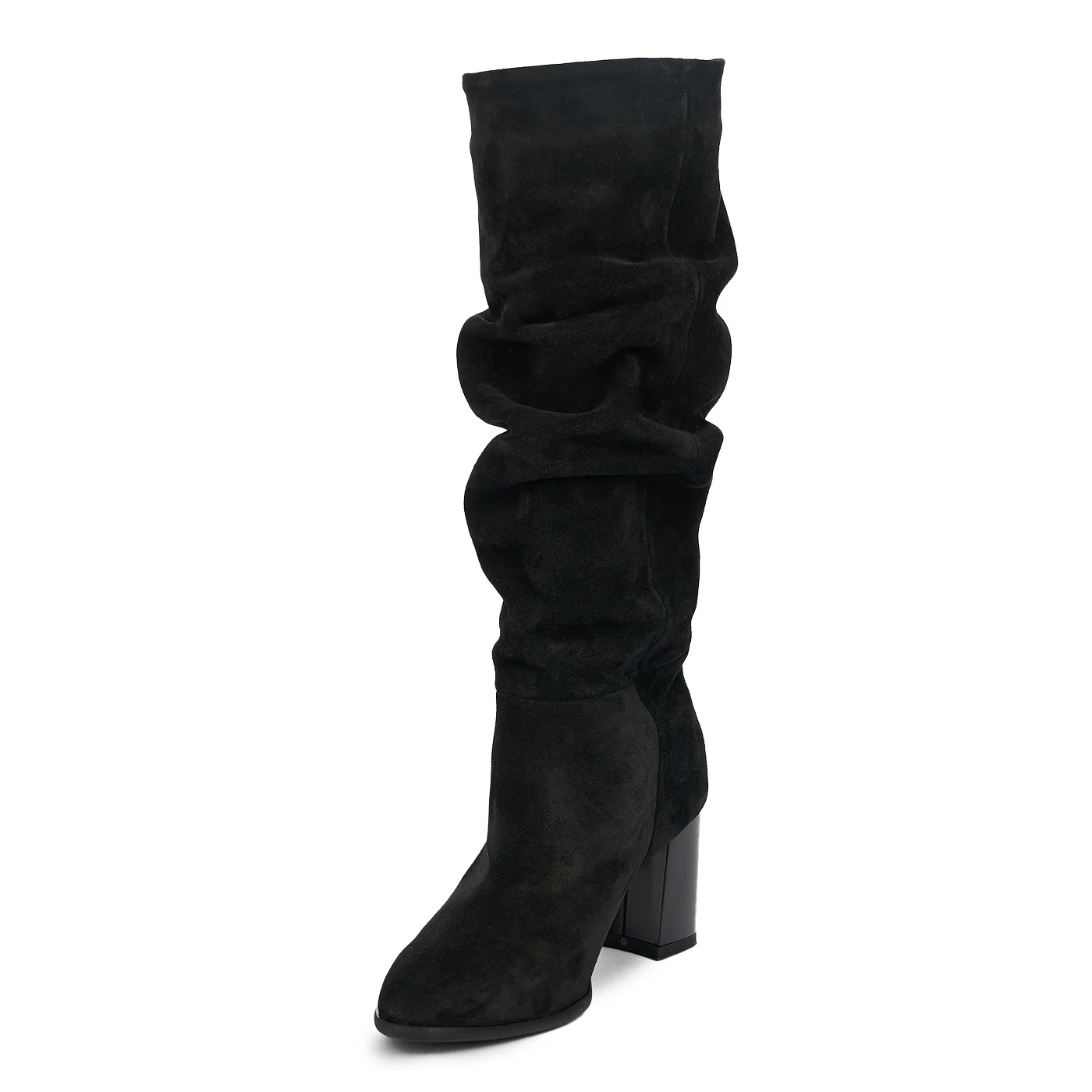 Cizme de Dama din Piele Naturala Toc 7 Cm Negre 12556 - Image 3