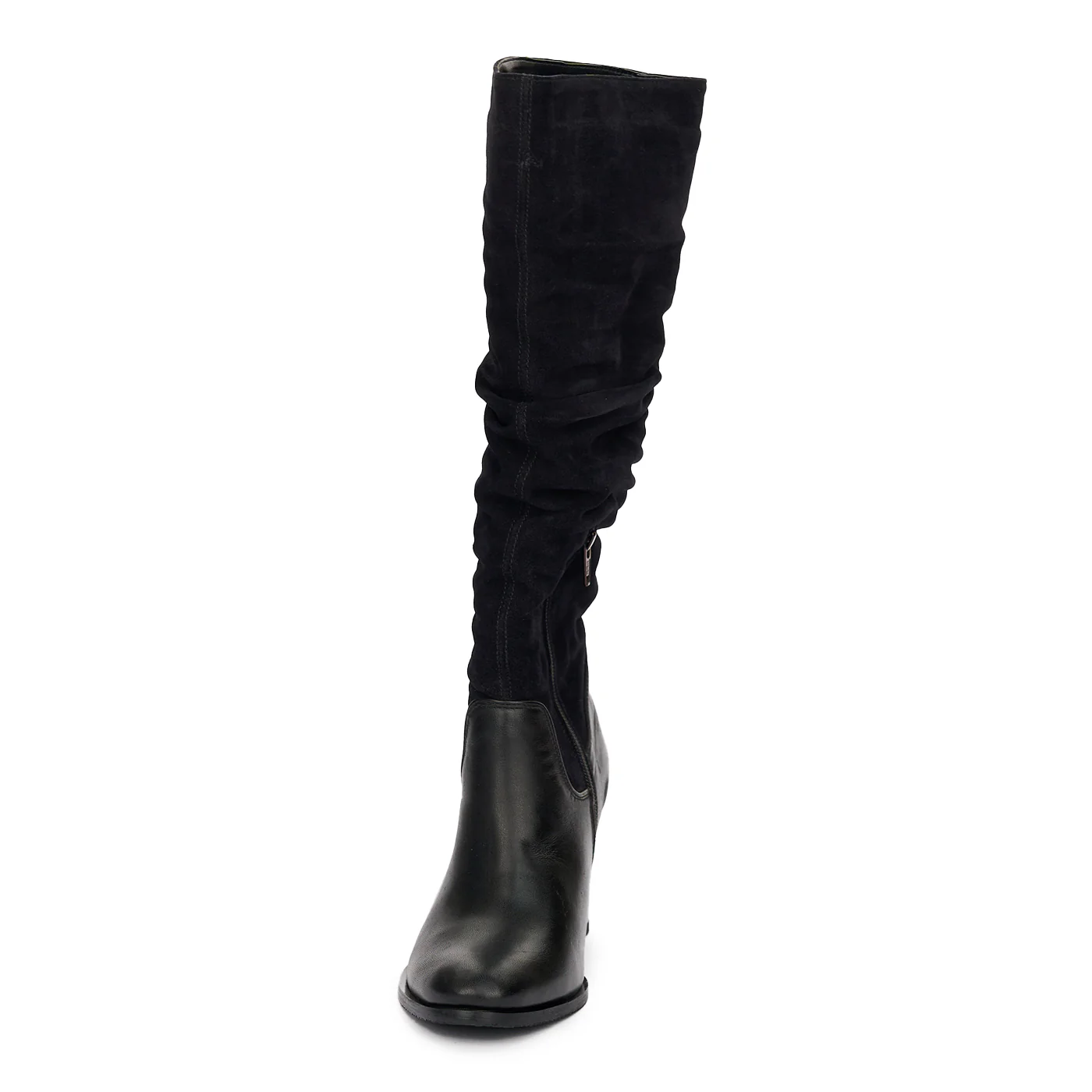 Cizme de Piele Elegante din Piele Naturala Toc 7 Cm Negre 12399 - Image 3