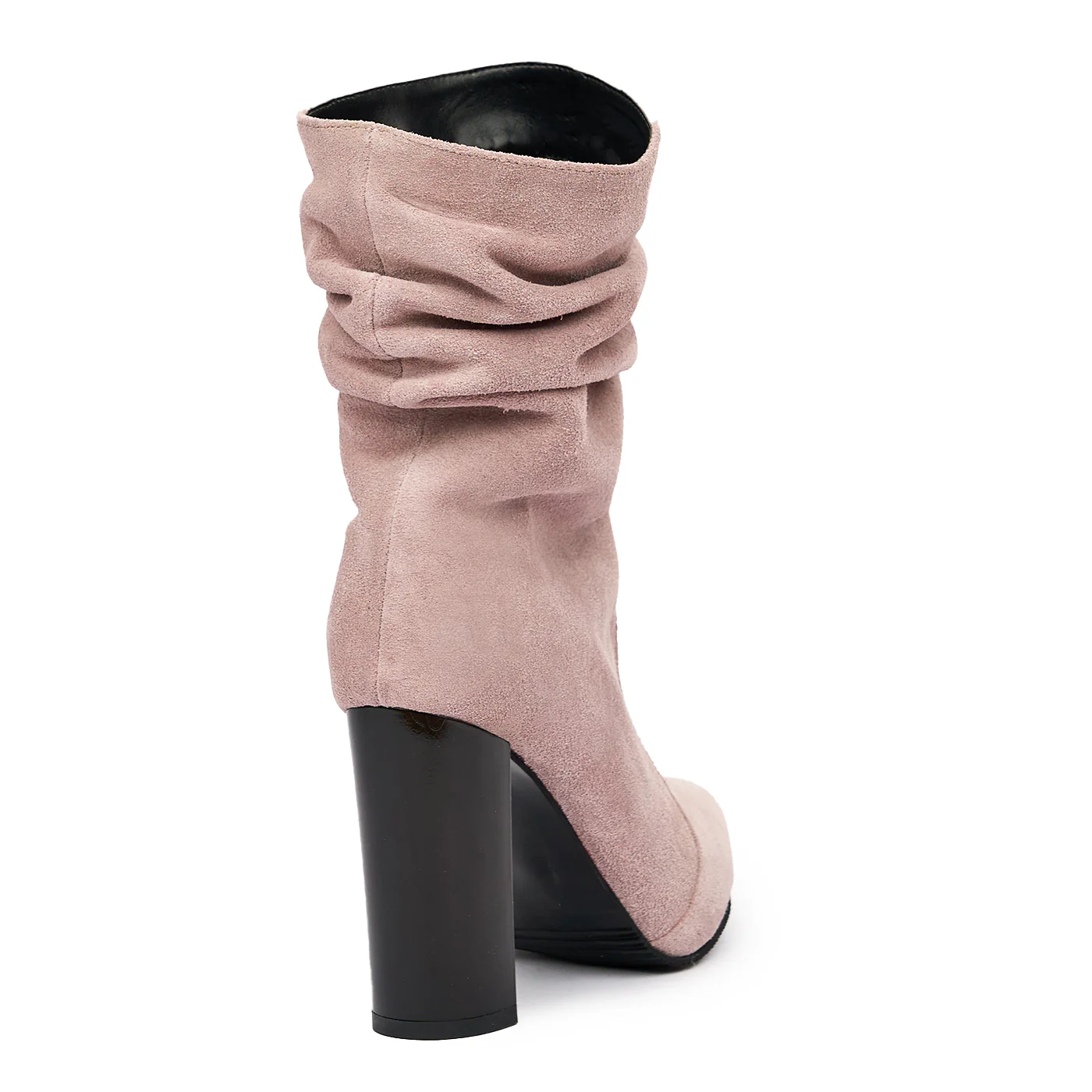 Cizme de Piele Naturala Dama cu Toc Roz 6519 - Image 2