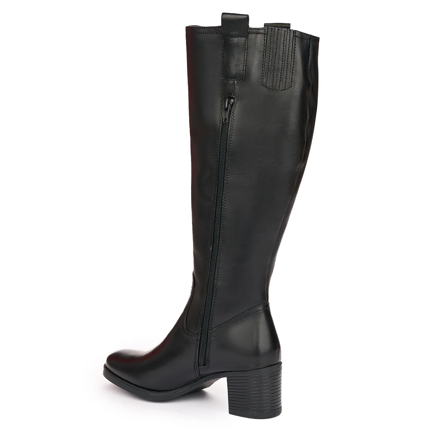 Cizme Elegante cu Toc Mediu 6 Cm din Piele Naturala Culoare Negru 10987 - Image 2