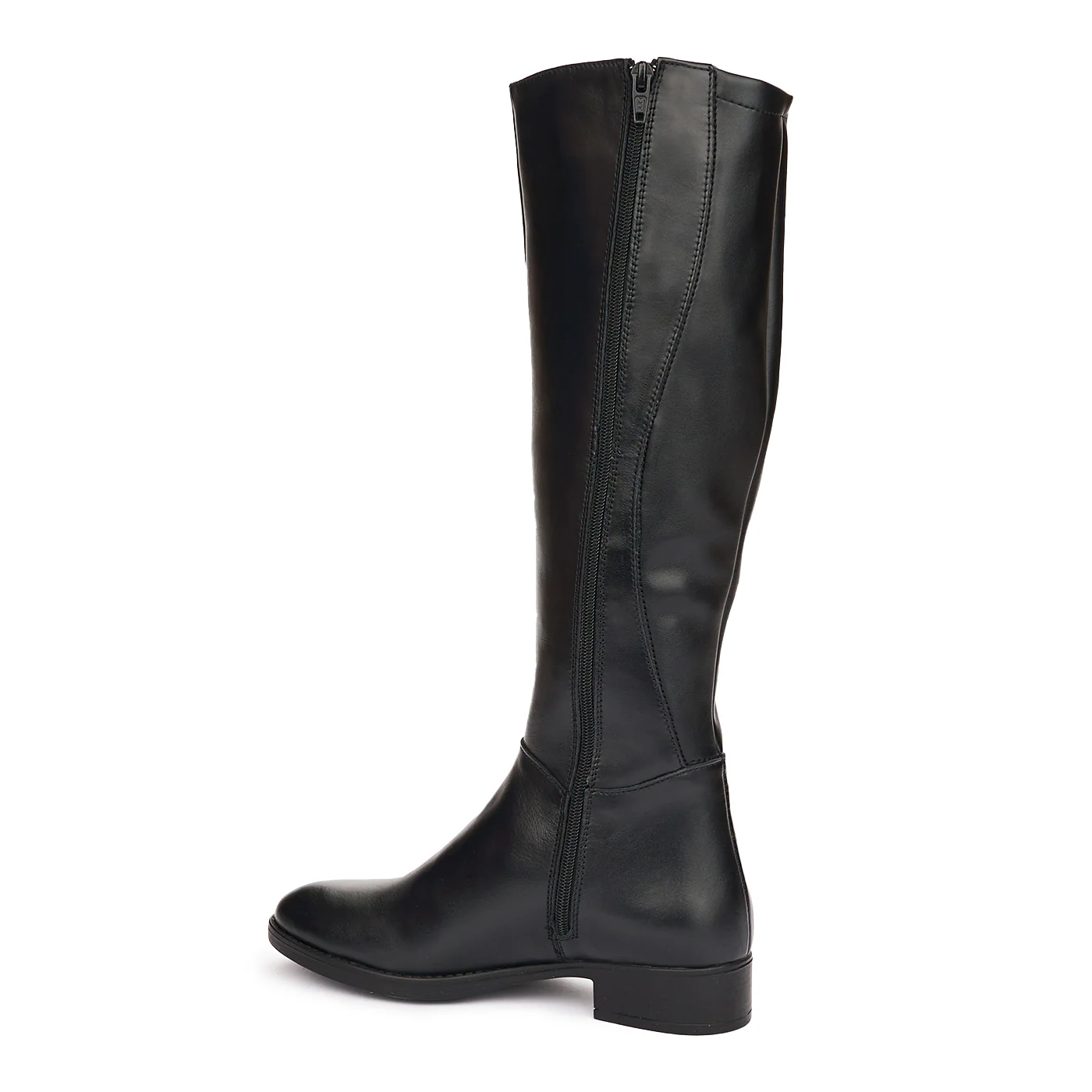 Cizme Lungi din Piele Naturala Dama Toc 3 Cm Culoare Negru 10920 - Image 2
