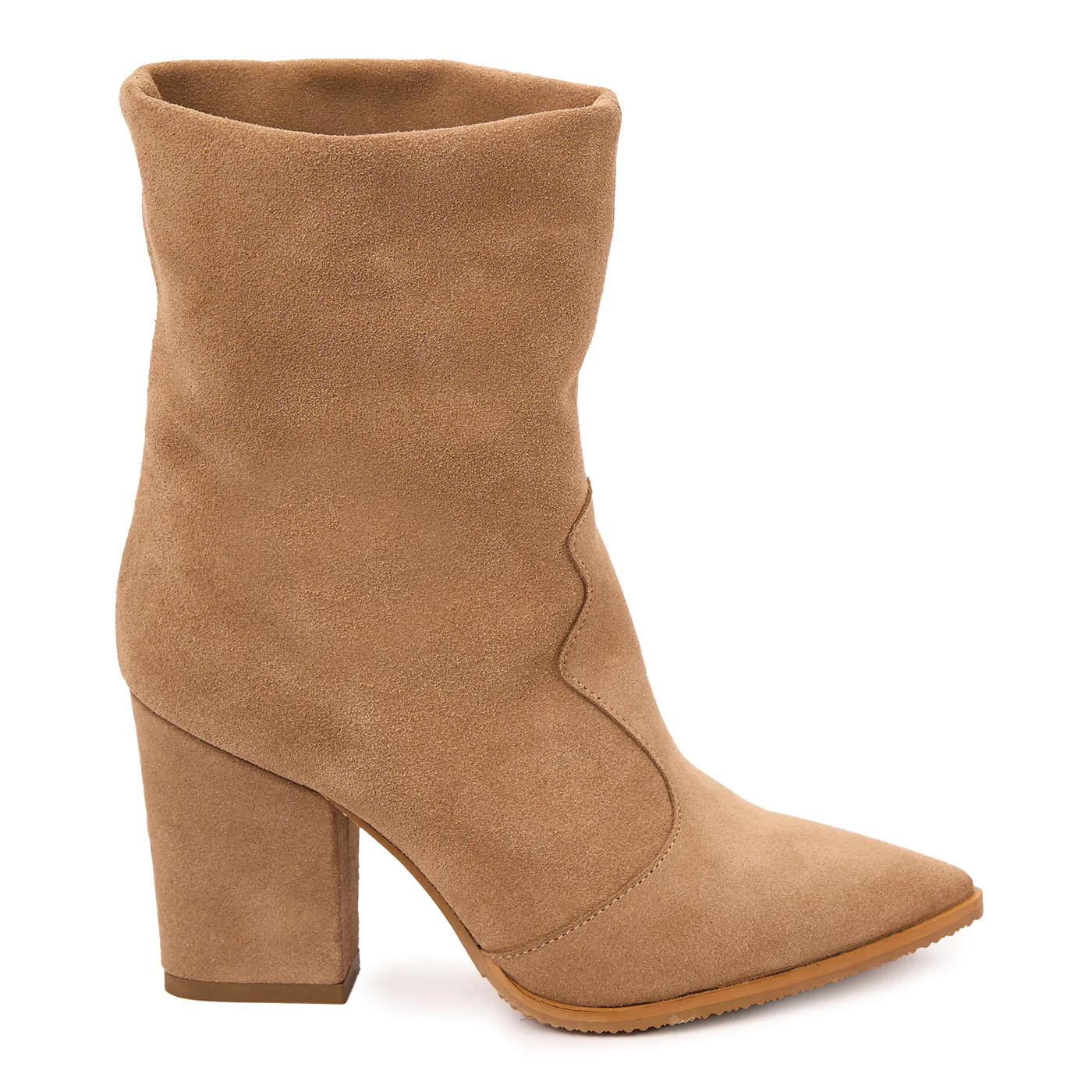 Cizme Scurte Dama Piele Intoarsa 6330