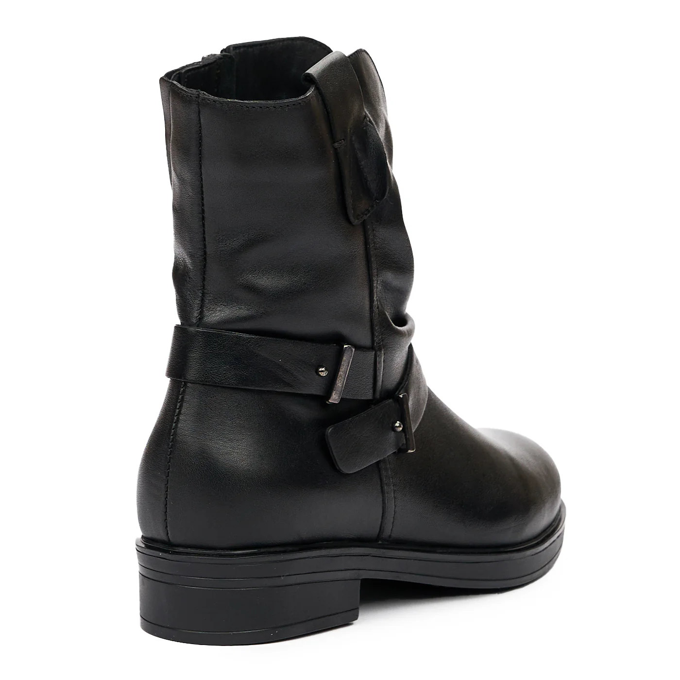 Cizme Scurte Dama Piele Naturala Culoare Negru 8218 - Image 2