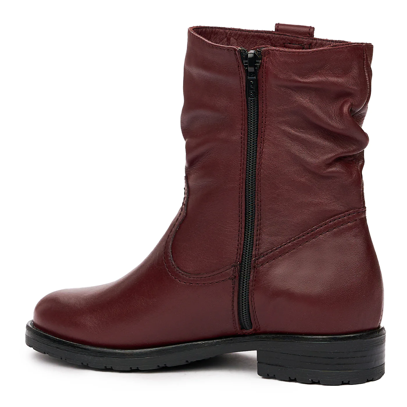 Cizme Scurte de Piele Dama Visinii 8266 - Image 3