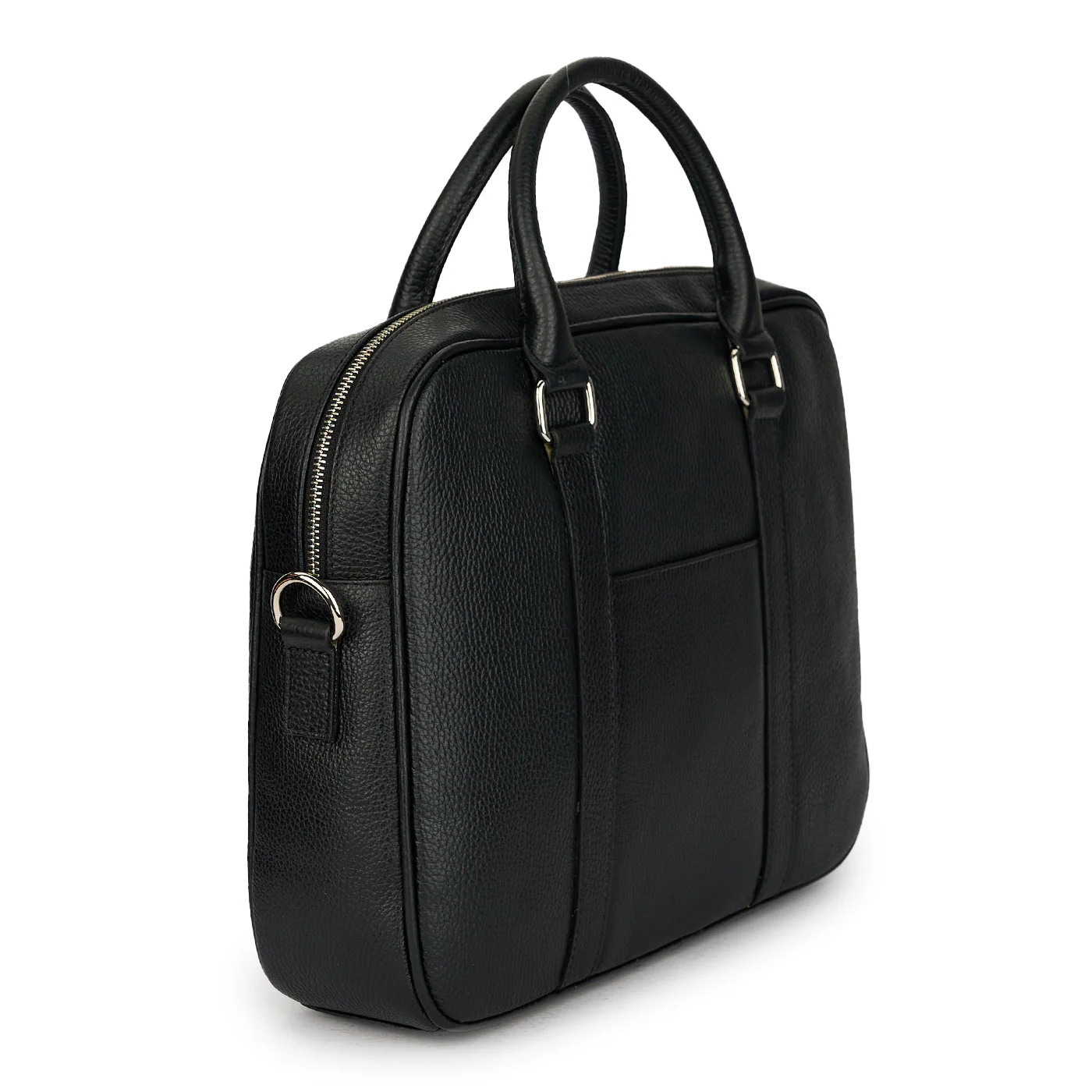 Geanta laptop din piele naturala neagra 21137 - Image 2