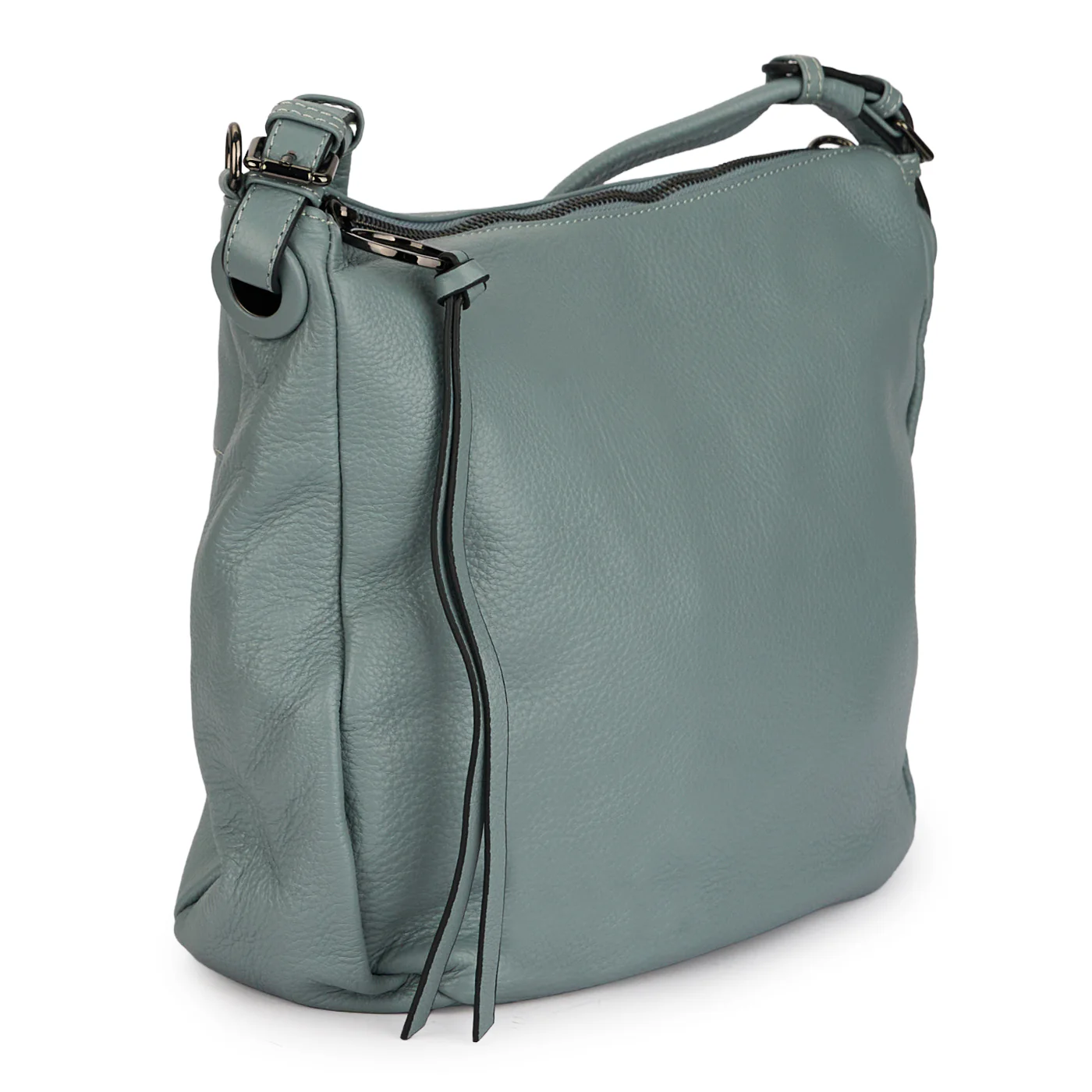 Geanta dama din piele naturala bleu 21578 - Image 2