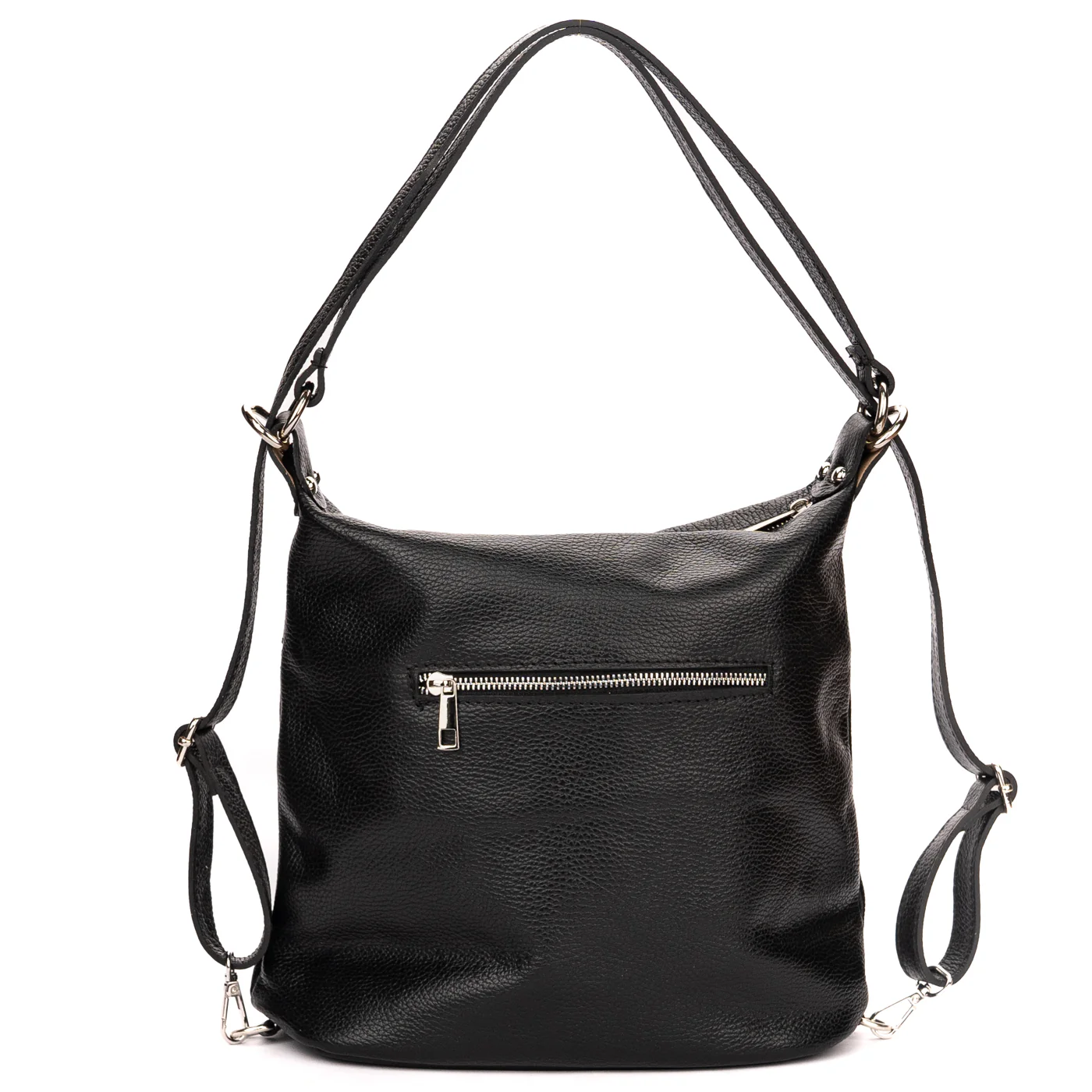 Geanta dama din piele naturala neagra 11399 - Image 3
