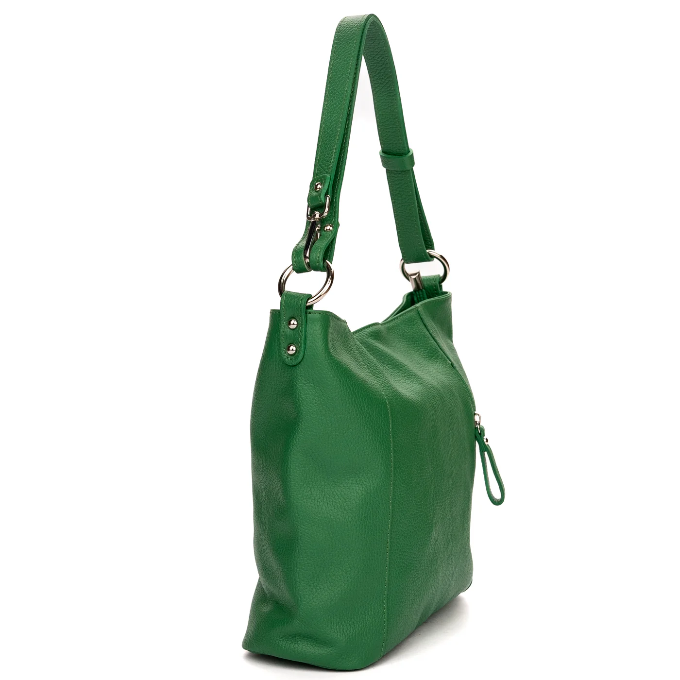 Geanta dama din piele naturala verde 11349 - Image 2