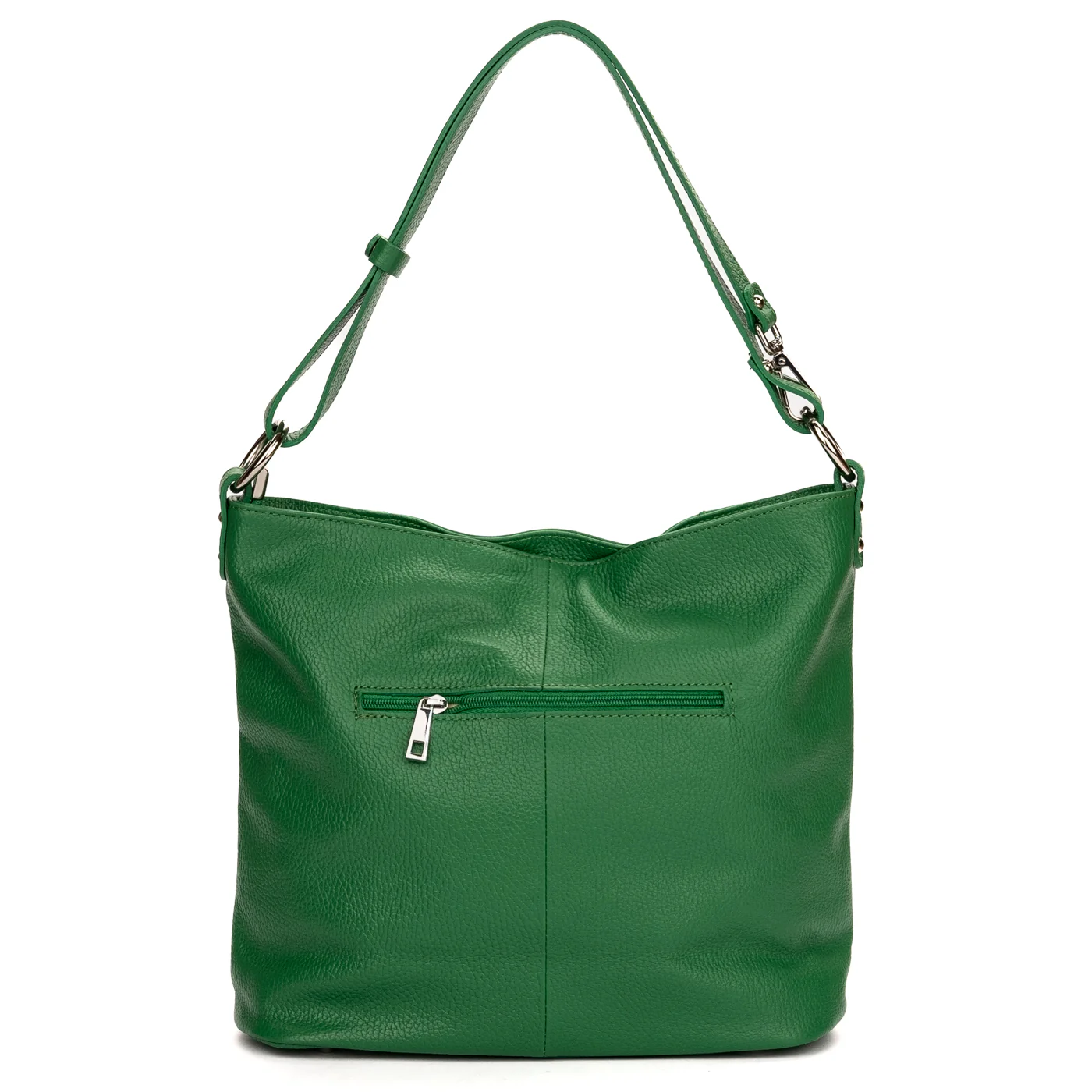 Geanta dama din piele naturala verde 11349 - Image 3