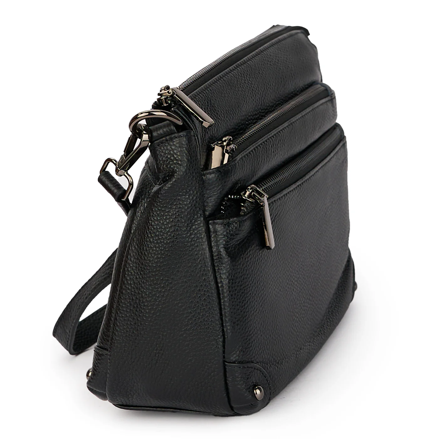 Geanta dama din piele naturala neagra 21162 - Image 2