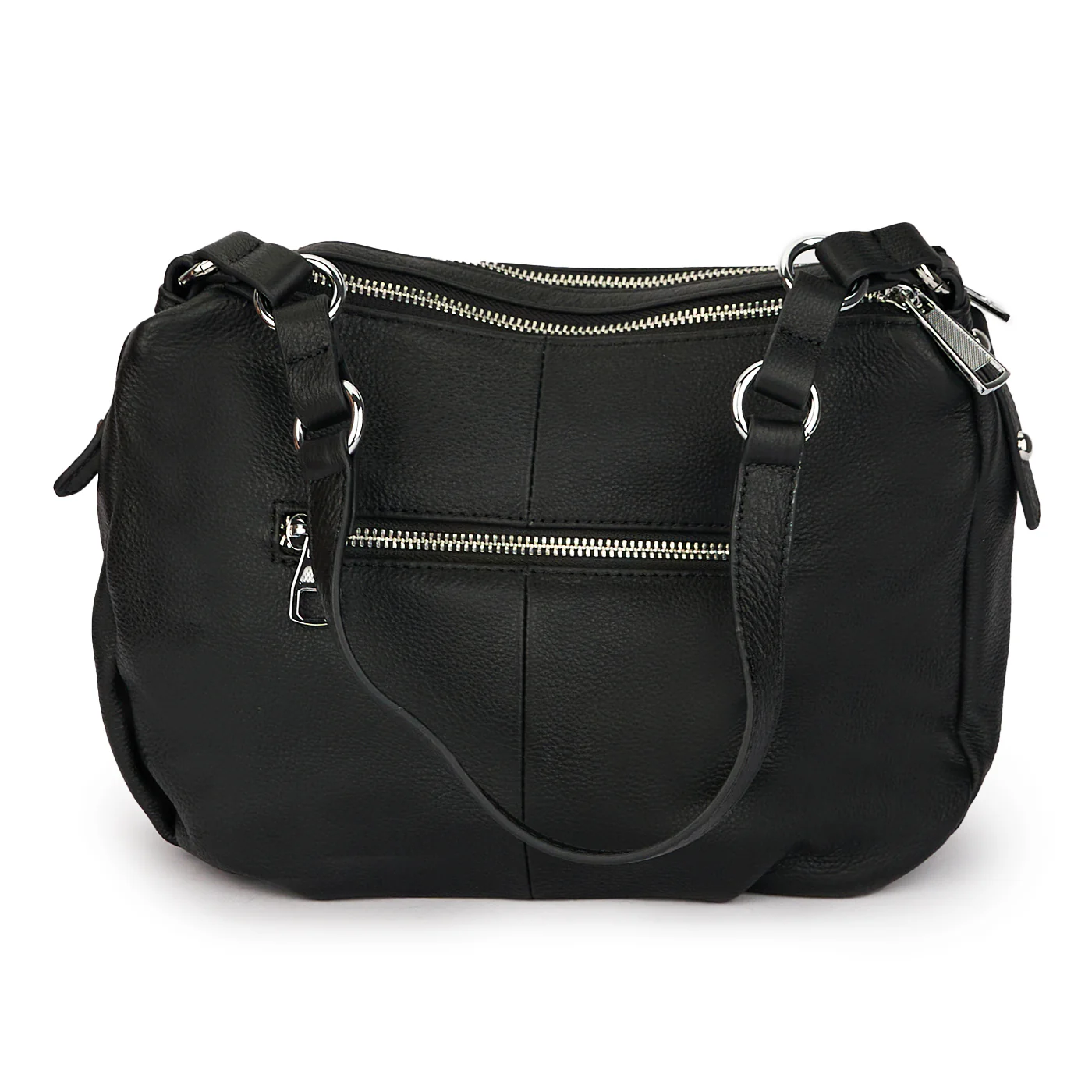 Geanta dama din piele naturala neagra 21164 - Image 3
