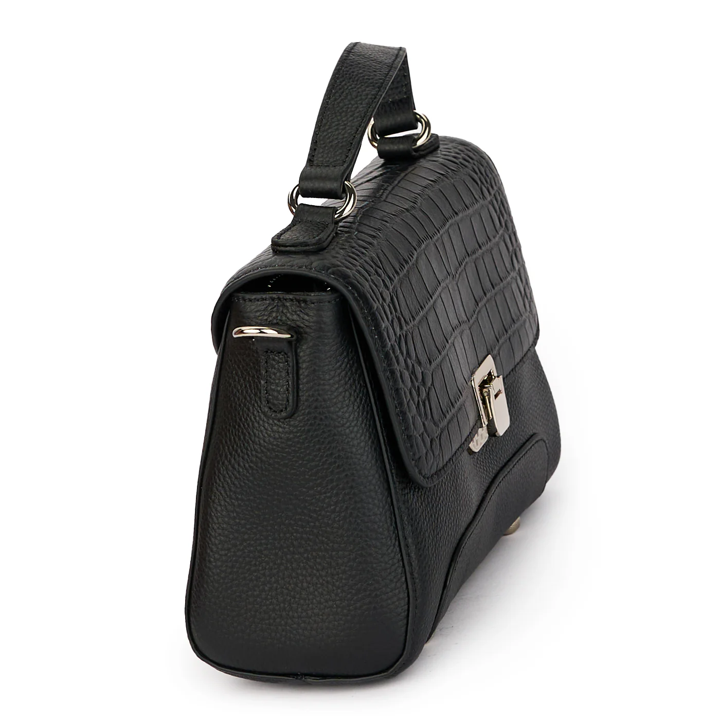 Geanta dama din piele naturala neagra 21173 - Image 2