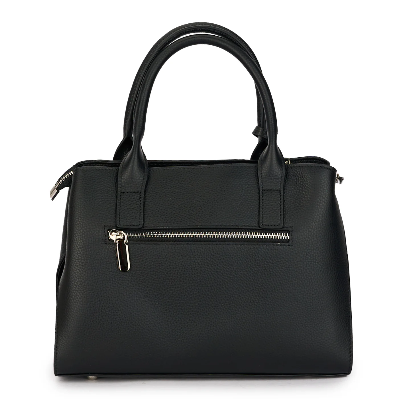Geanta dama din piele naturala neagra 21218 - Image 3