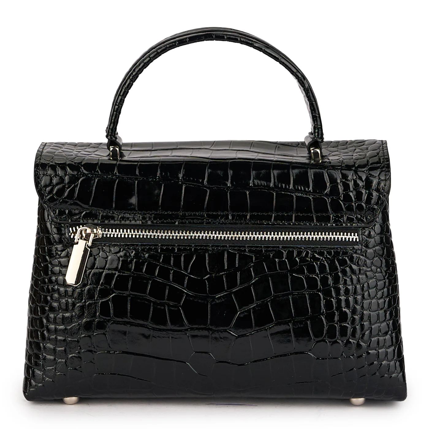 Geanta dama din piele naturala neagra 21257 - Image 3
