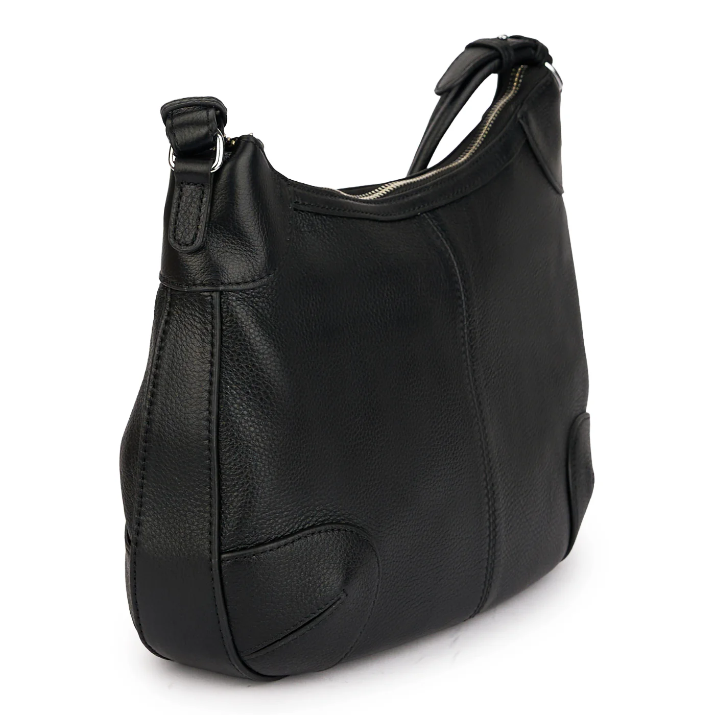 Geanta dama din piele naturala neagra 21264 - Image 2