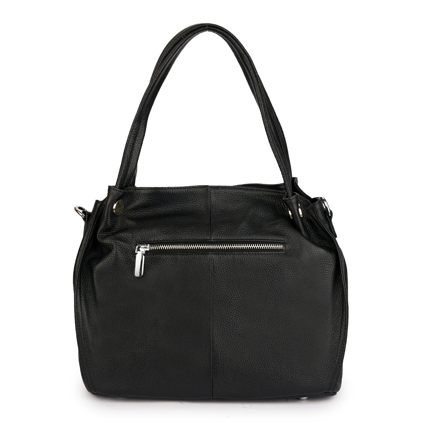 Geanta dama din piele naturala neagra 21289 - Image 3