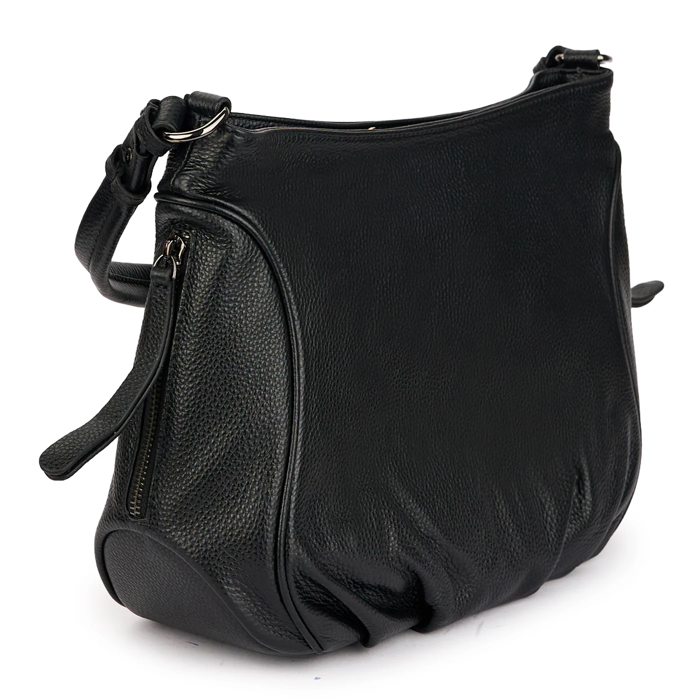 Geanta dama din piele naturala neagra 21390 - Image 2