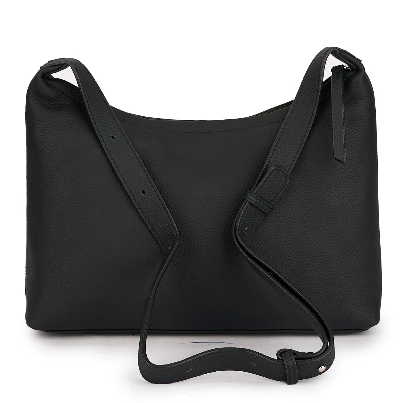 Geanta dama din piele naturala neagra 21396 - Image 3