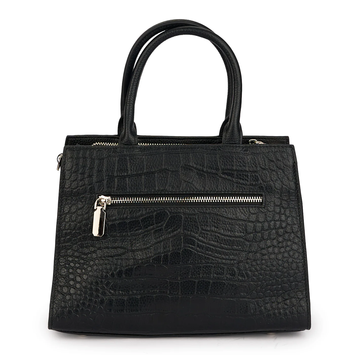 Geanta dama din piele naturala neagra 21443 - Image 3