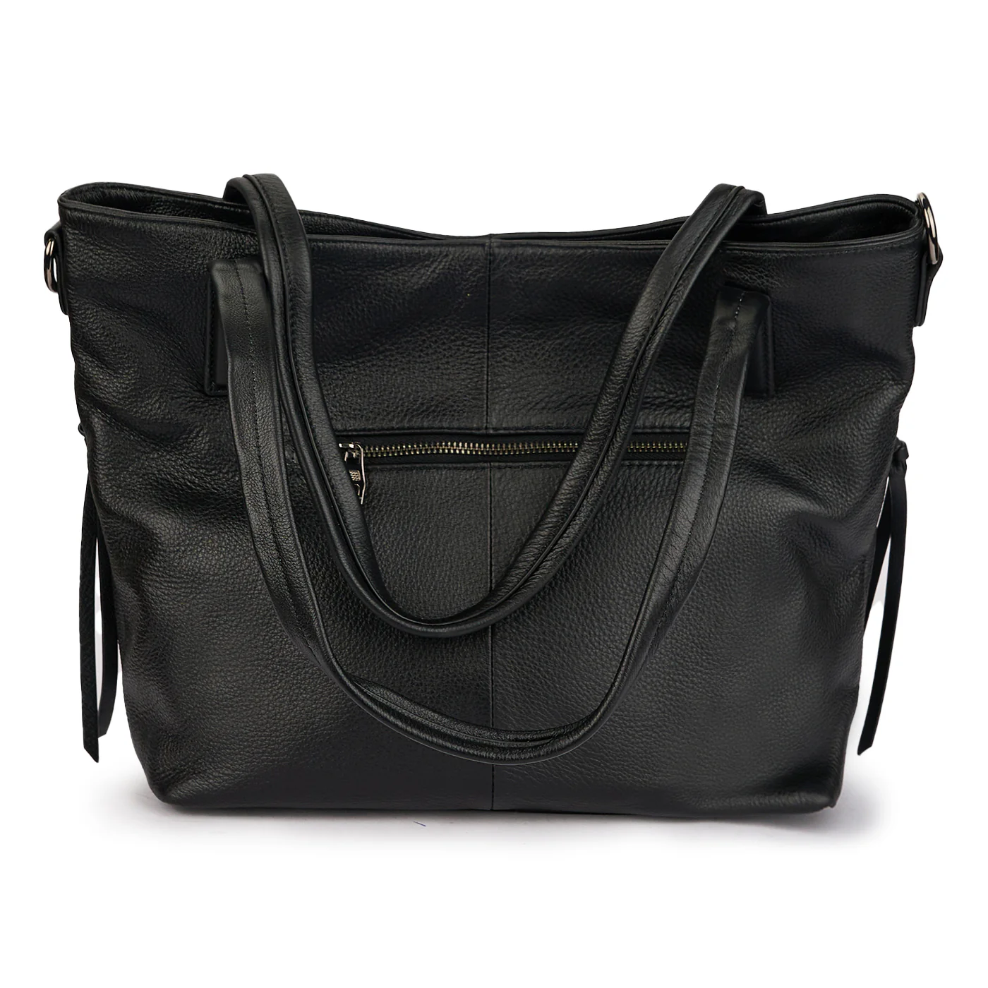 Geanta dama din piele naturala neagra 21455 - Image 3