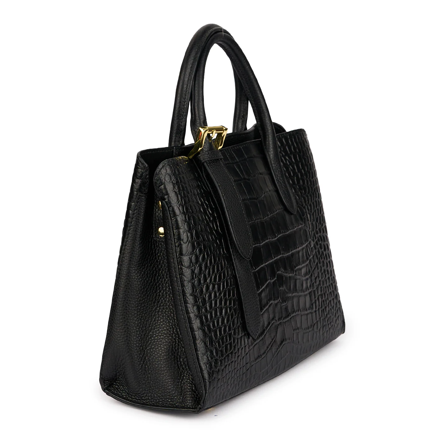 Geanta dama din piele naturala neagra 21494 - Image 2