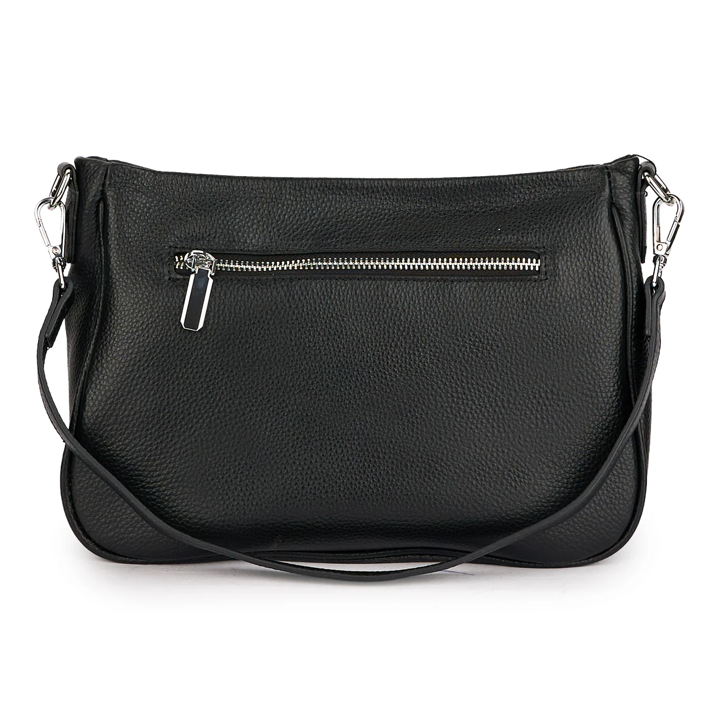 Geanta dama din piele naturala neagra 21518 - Image 3