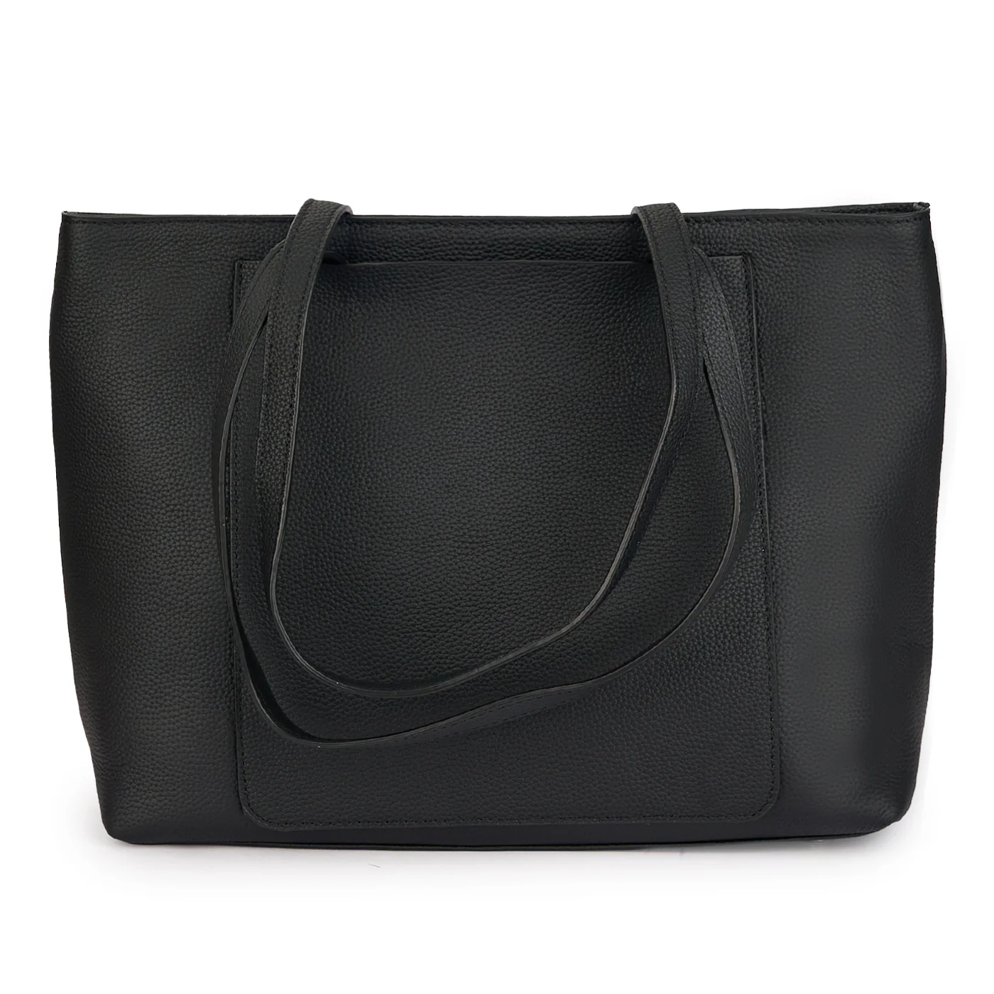 Geanta dama din piele naturala neagra 21537 - Image 3
