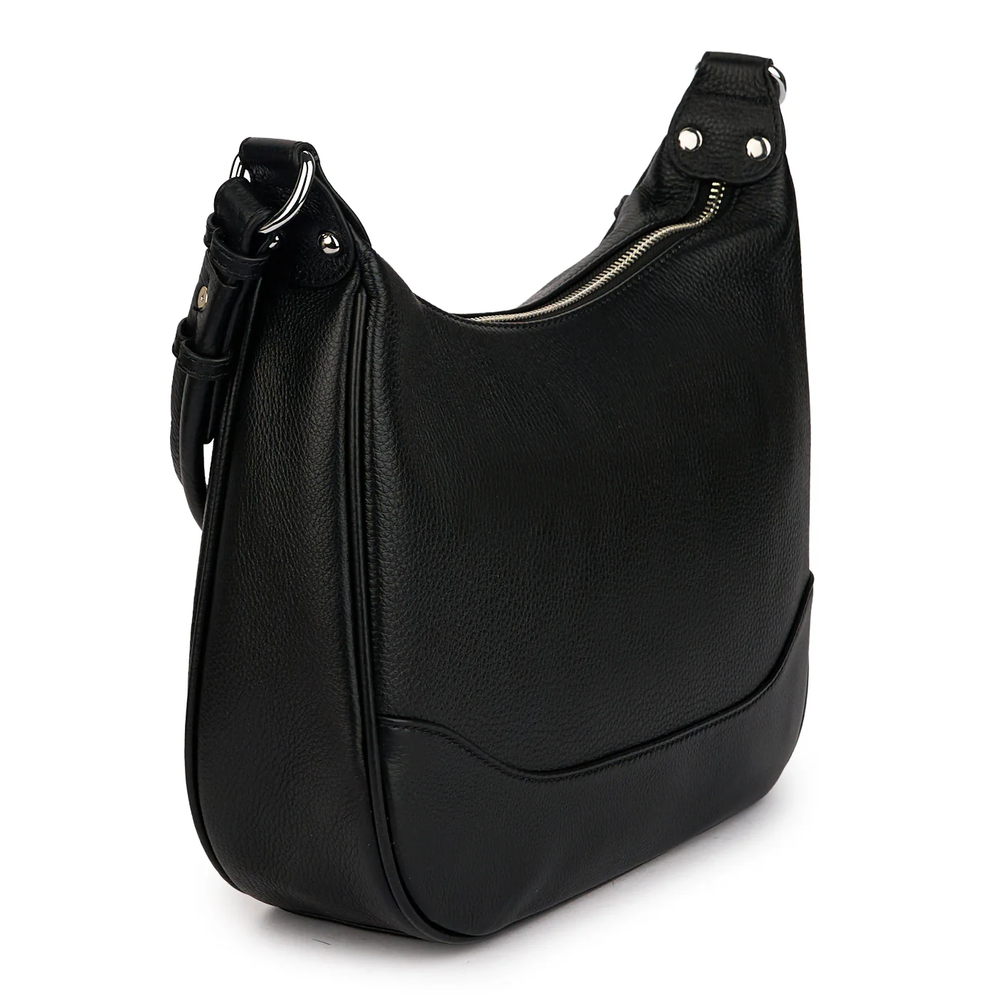 Geanta dama din piele naturala neagra 21568 - Image 2