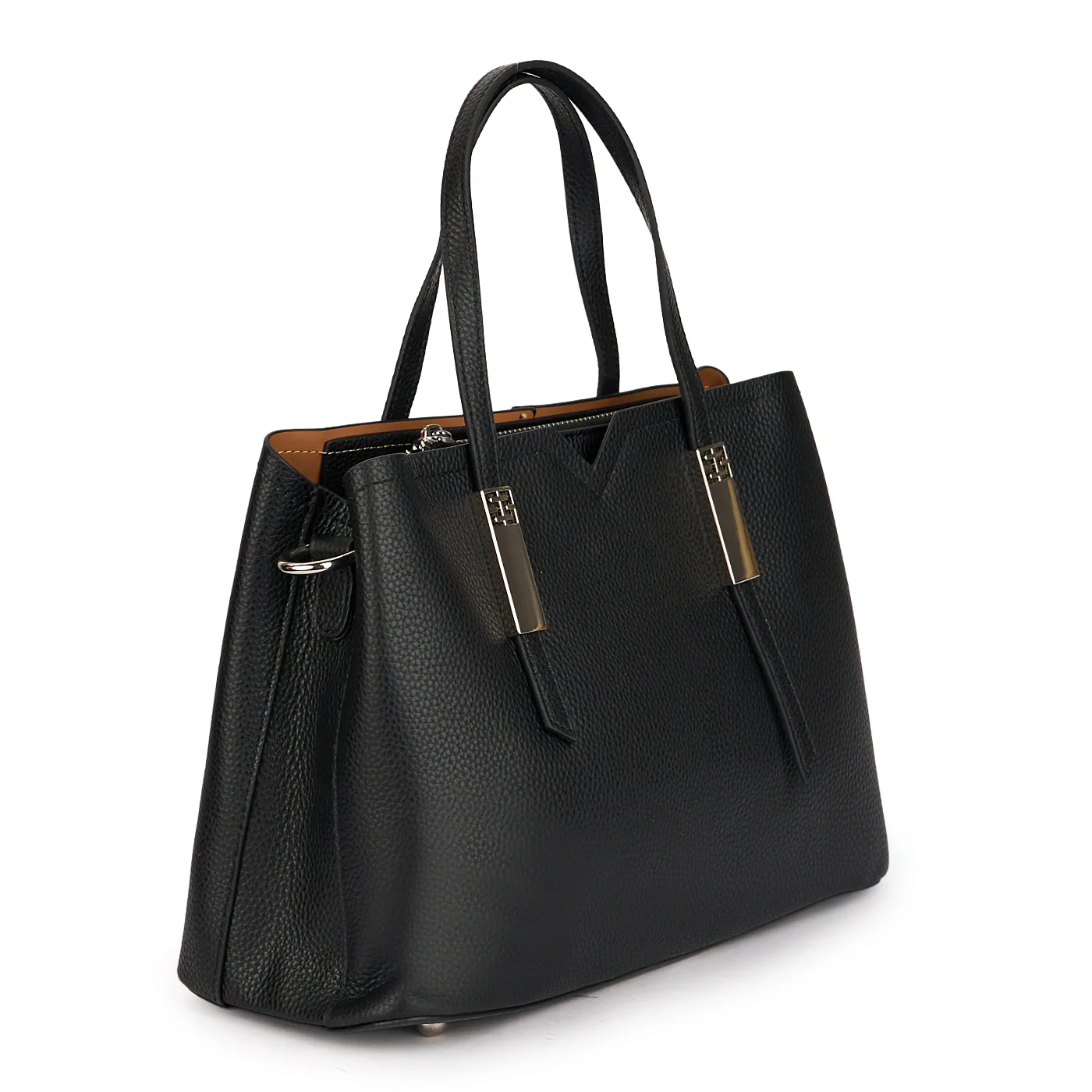 Geanta dama din piele naturala neagra 21585 - Image 2